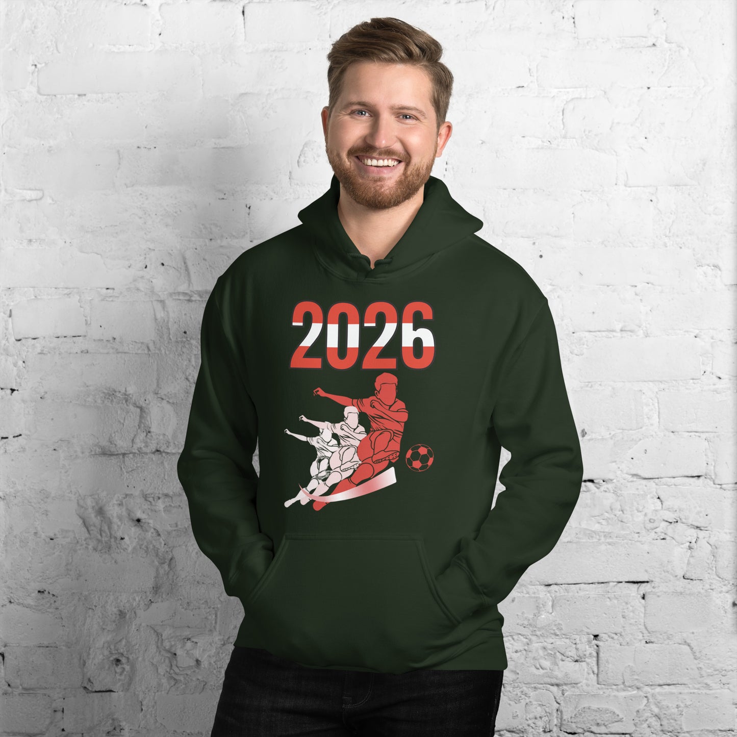Austria World Cup 2026 Fitted Hoodie | Rising_Jist