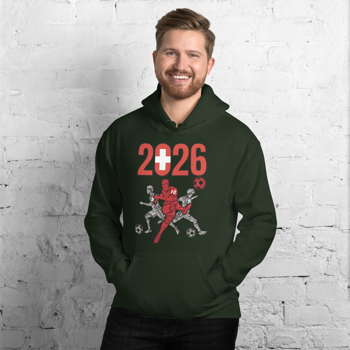 Switzerland World Cup 2026 Fitted Hoodie | Sprints_Trio