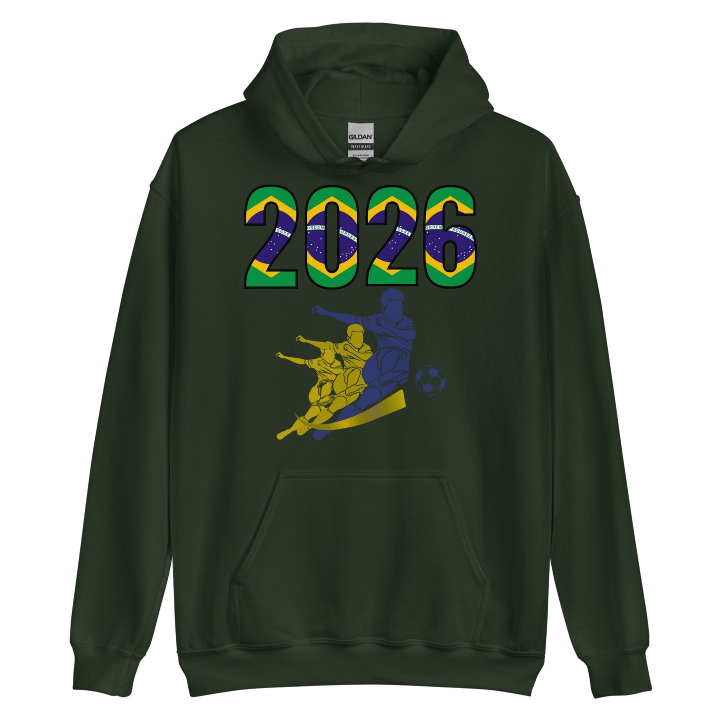 Brazil World Cup 2026 Fitted Hoodie | Rising_Jist_BL