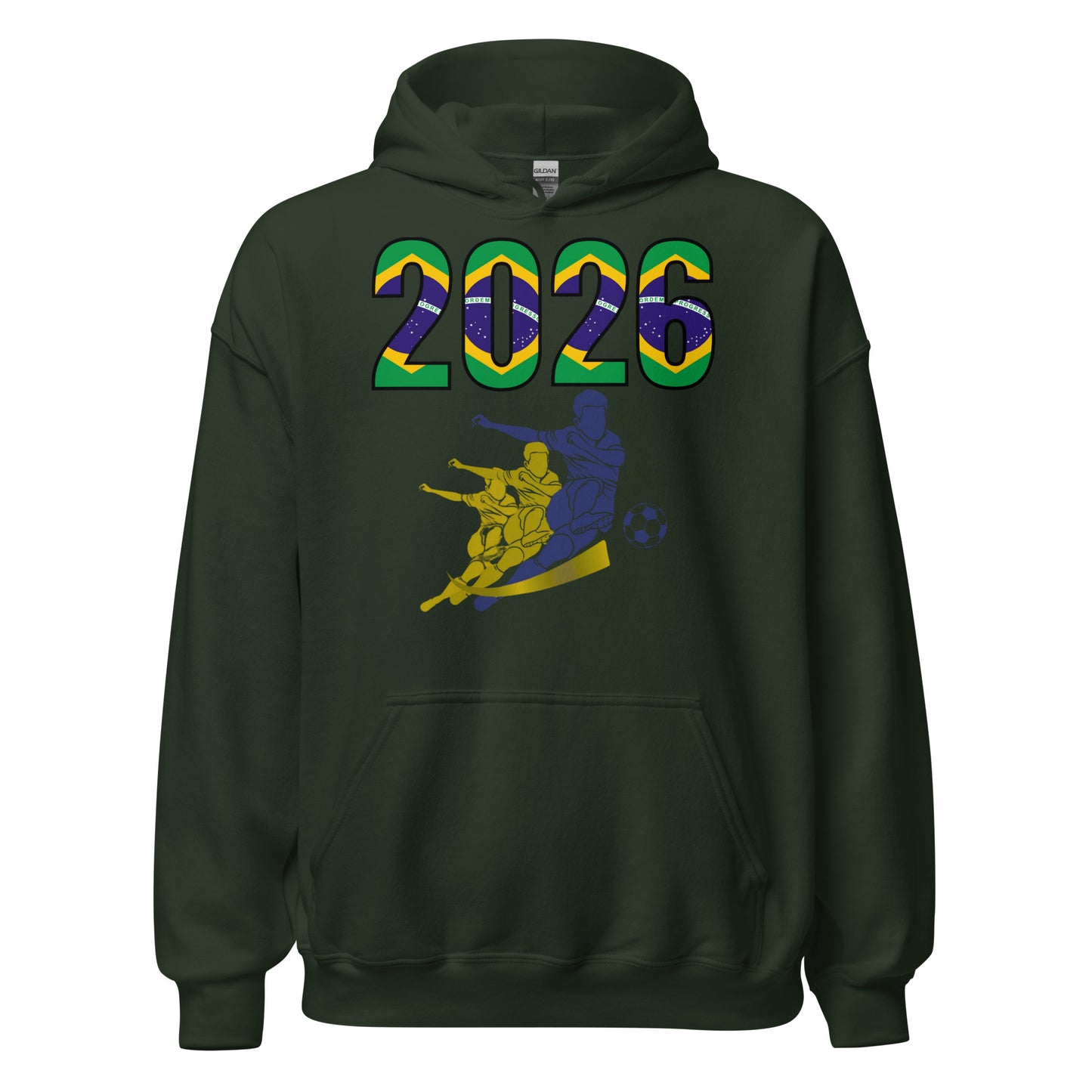 Brazil World Cup 2026 Fitted Hoodie | Rising_Jist_BL