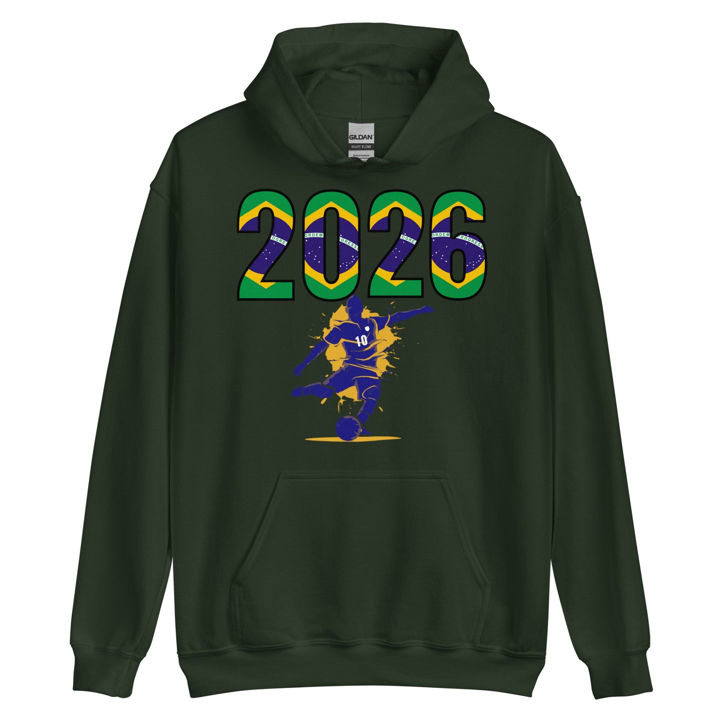 Brazil World Cup 2026 Fitted Hoodie | Let's_Play_BL