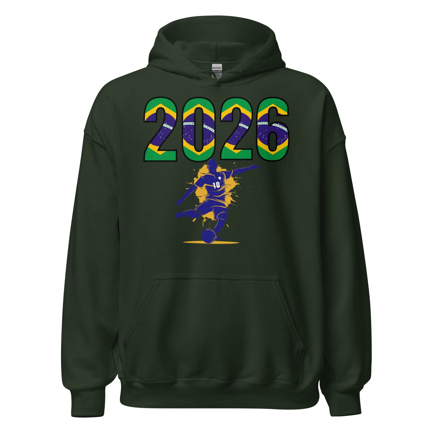 Brazil World Cup 2026 Fitted Hoodie | Let's_Play_BL
