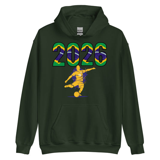 Brazil World Cup 2026 Fitted Hoodie | Let's_Play_GLD