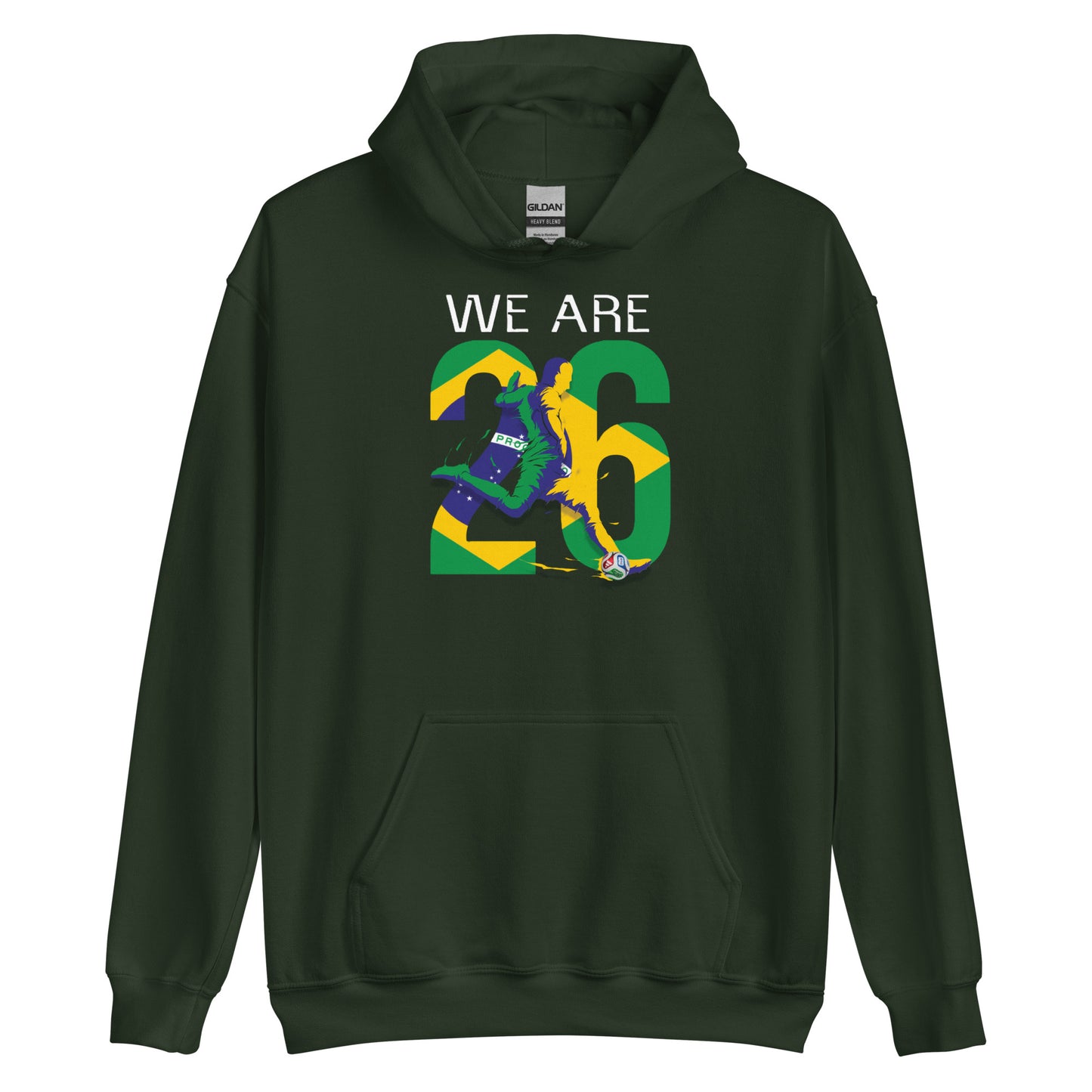 Brazil World Cup 2026 Fitted Hoodie | We_Are_26