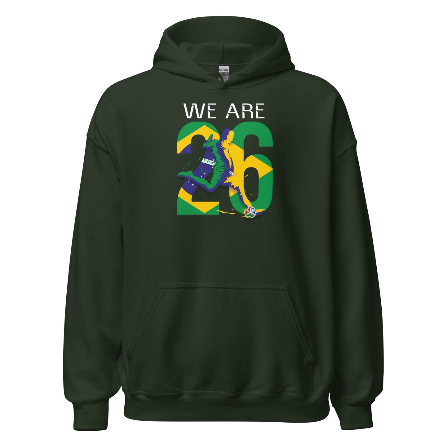 Brazil World Cup 2026 Fitted Hoodie | We_Are_26