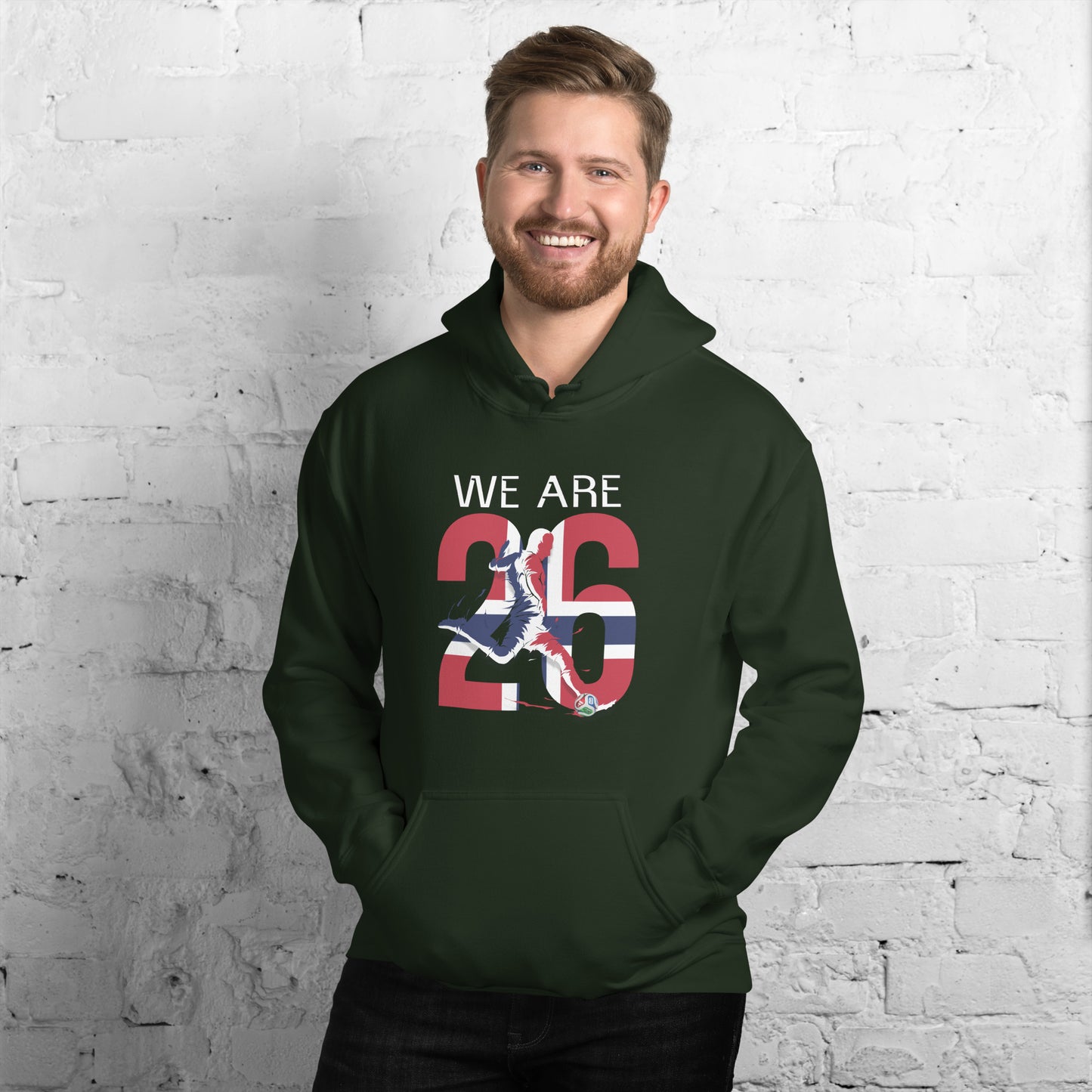 Norway World Cup 2026 Fitted Hoodie | We_Are_26