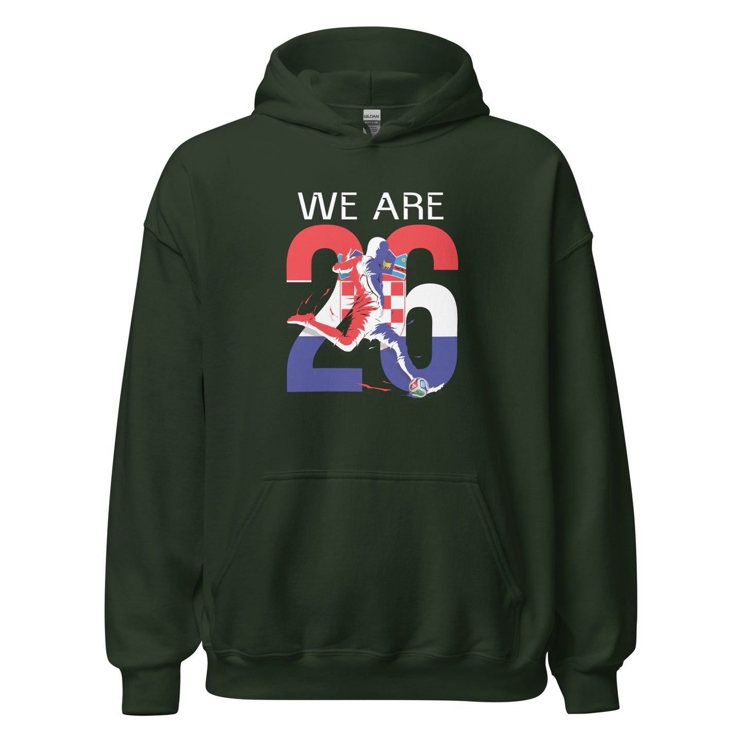 Croatia World Cup 2026 Fitted Hoodie | We_Are_26