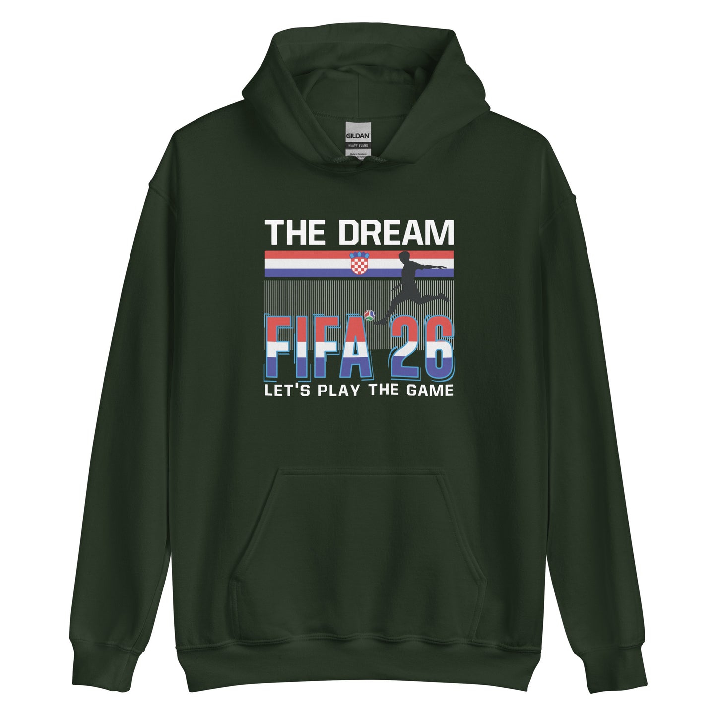 Croatia World Cup 2026 Fitted Hoodie | The_Dream