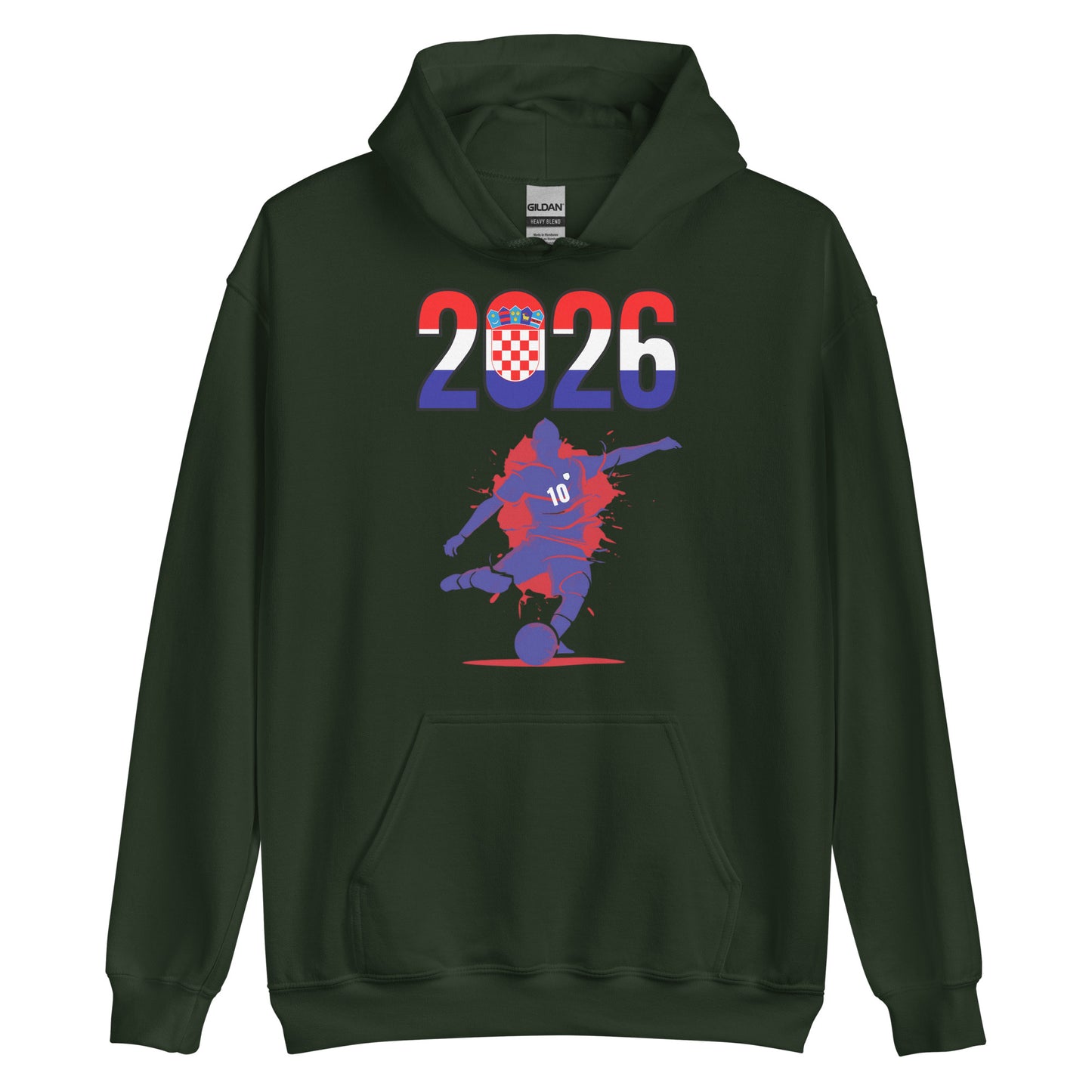 Croatia World Cup 2026 Fitted Hoodie | Let's Play