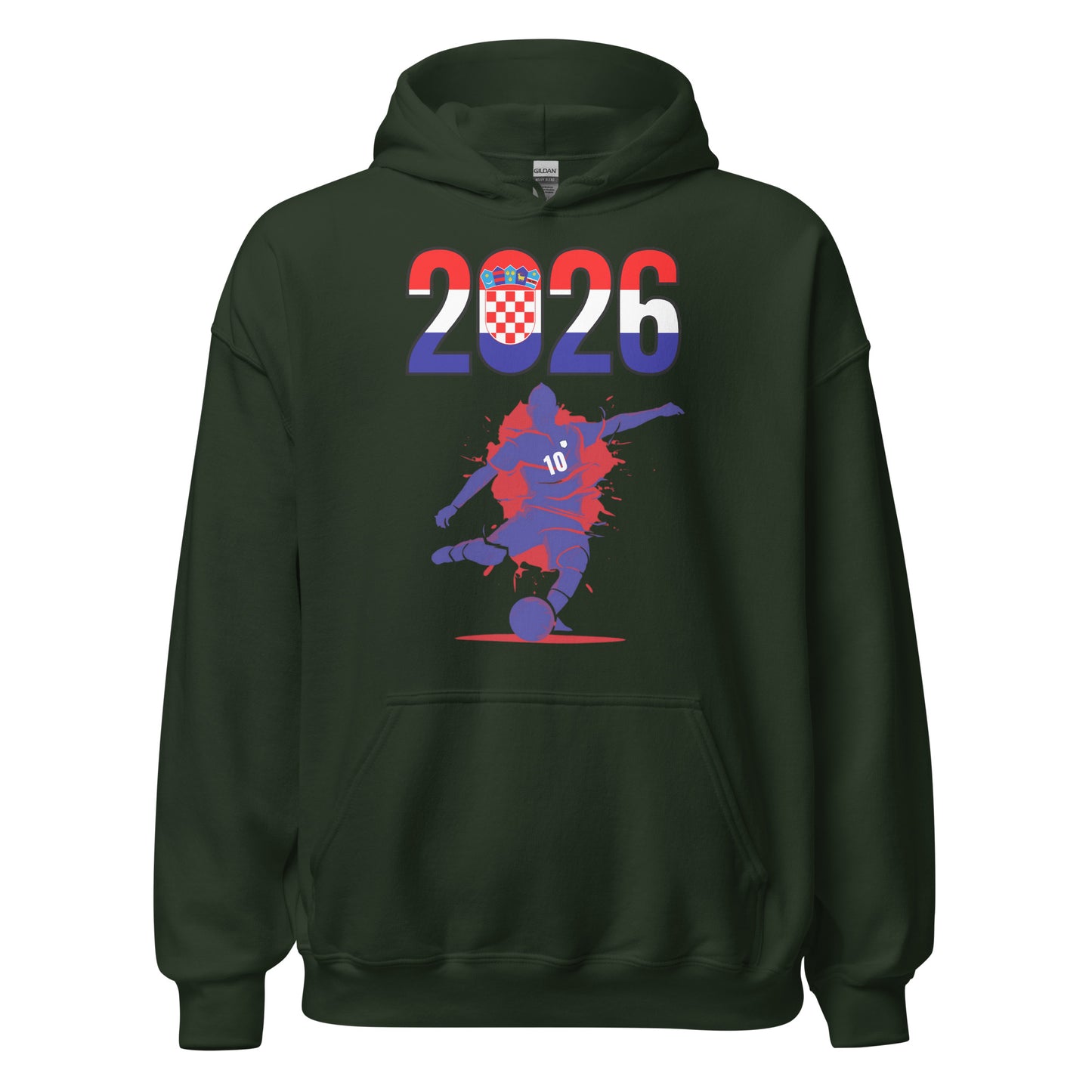 Croatia World Cup 2026 Fitted Hoodie | Let's Play