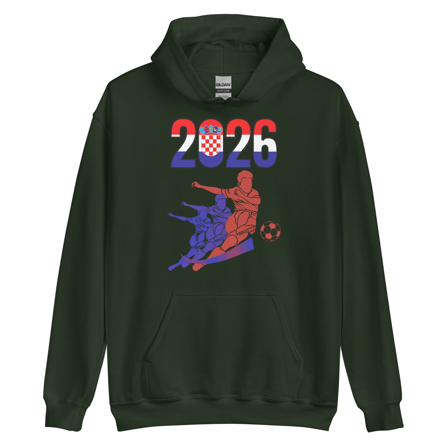 Croatia World Cup 2026 Fitted Hoodie | Rising_Jist