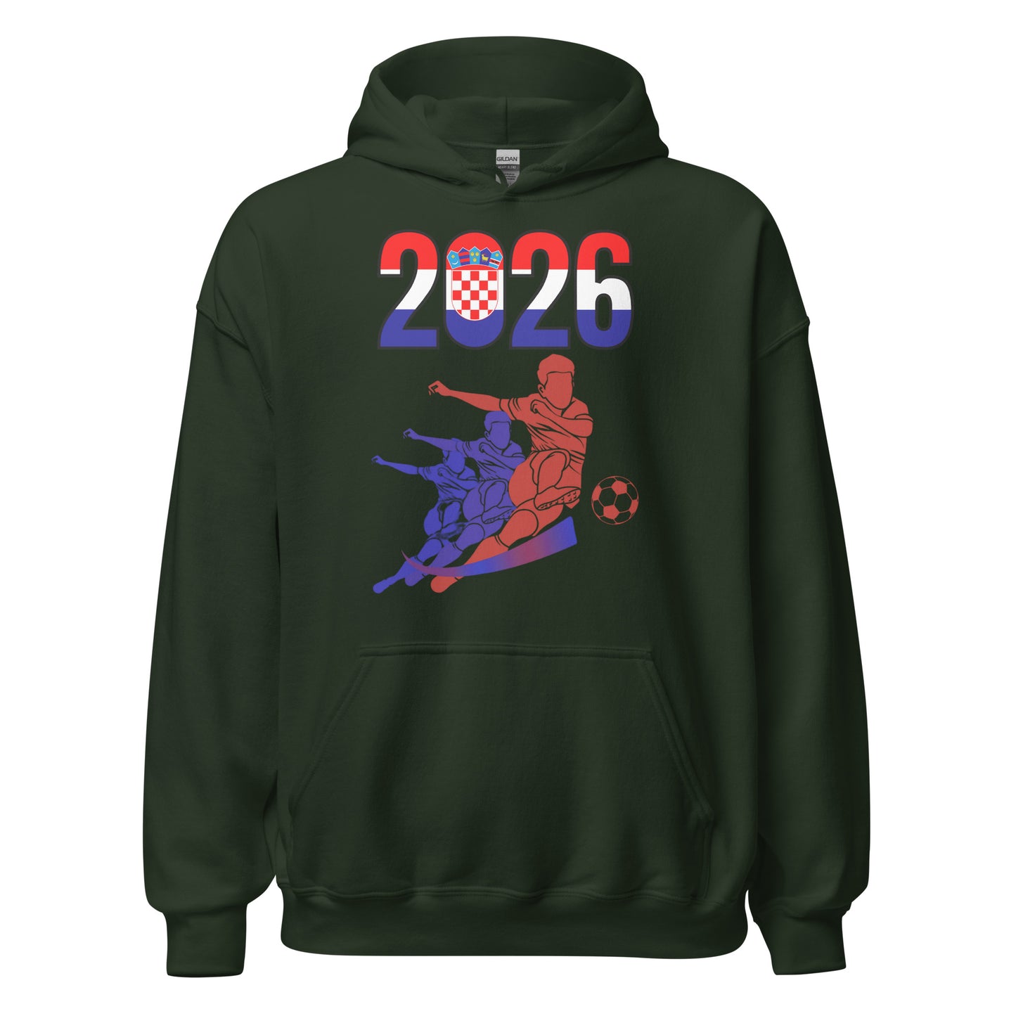 Croatia World Cup 2026 Fitted Hoodie | Rising_Jist