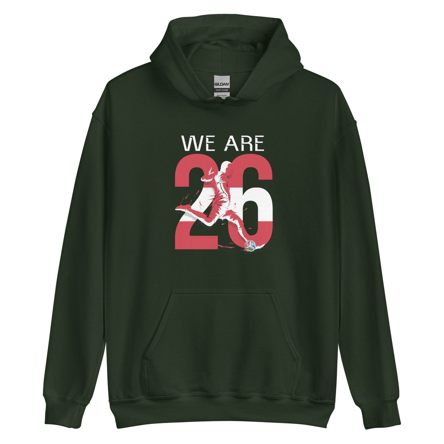 Austria World Cup 2026 Fitted Hoodie | We_Are_26