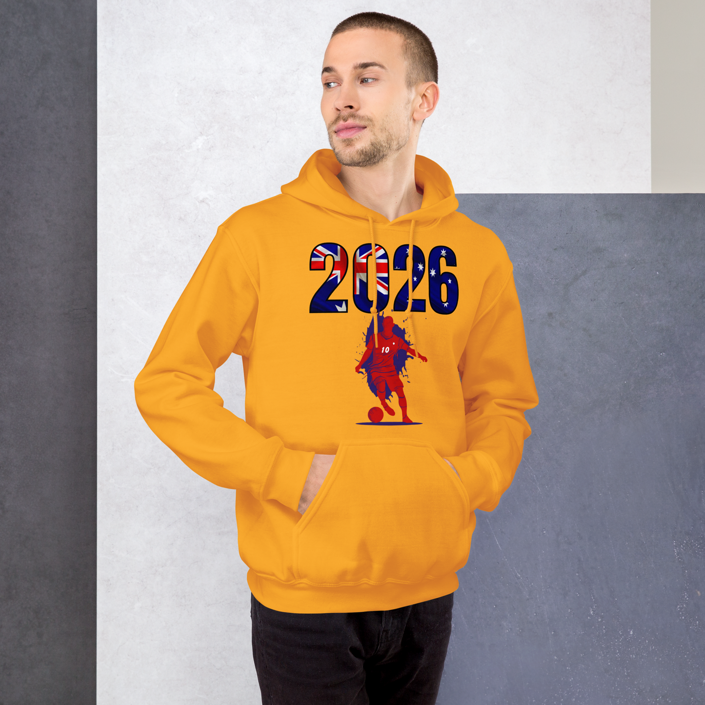 Australia World Cup 2026 Fitted Hoodie | Slick_Move_RD