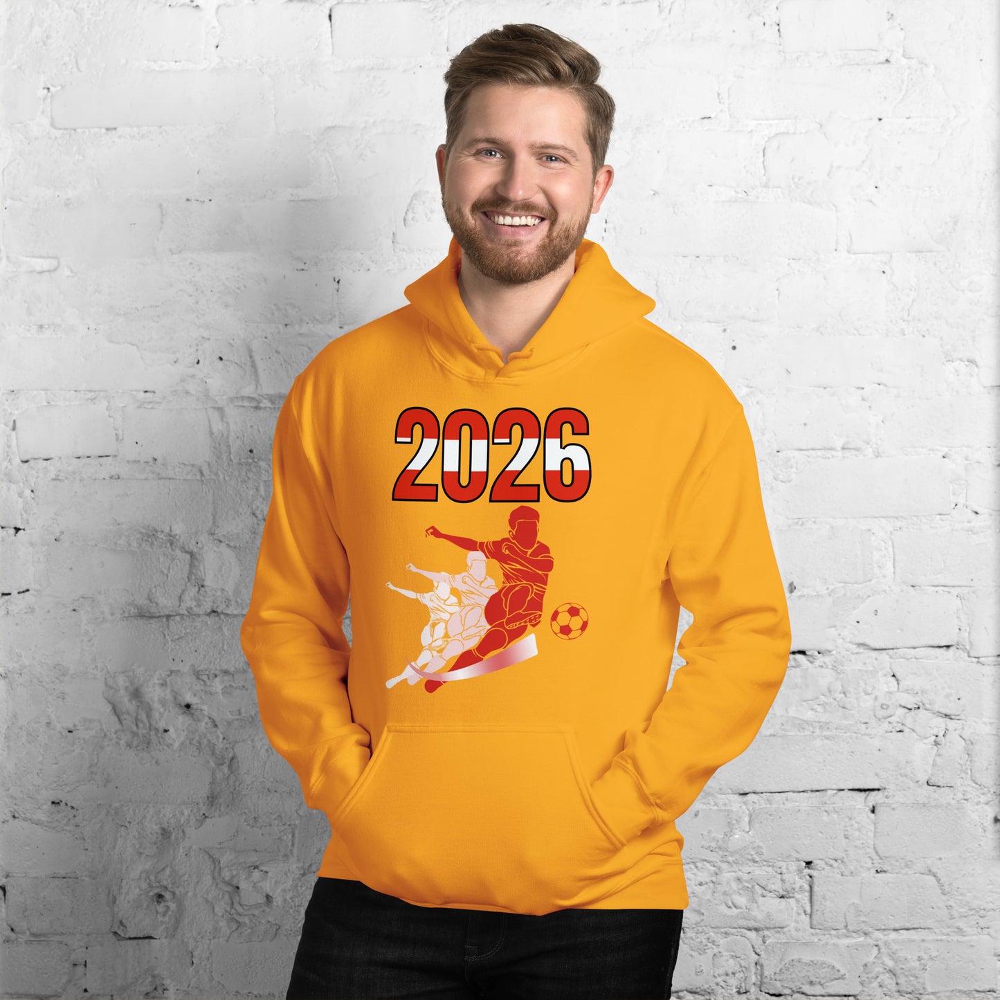Austria World Cup 2026 Fitted Hoodie | Rising_Jist