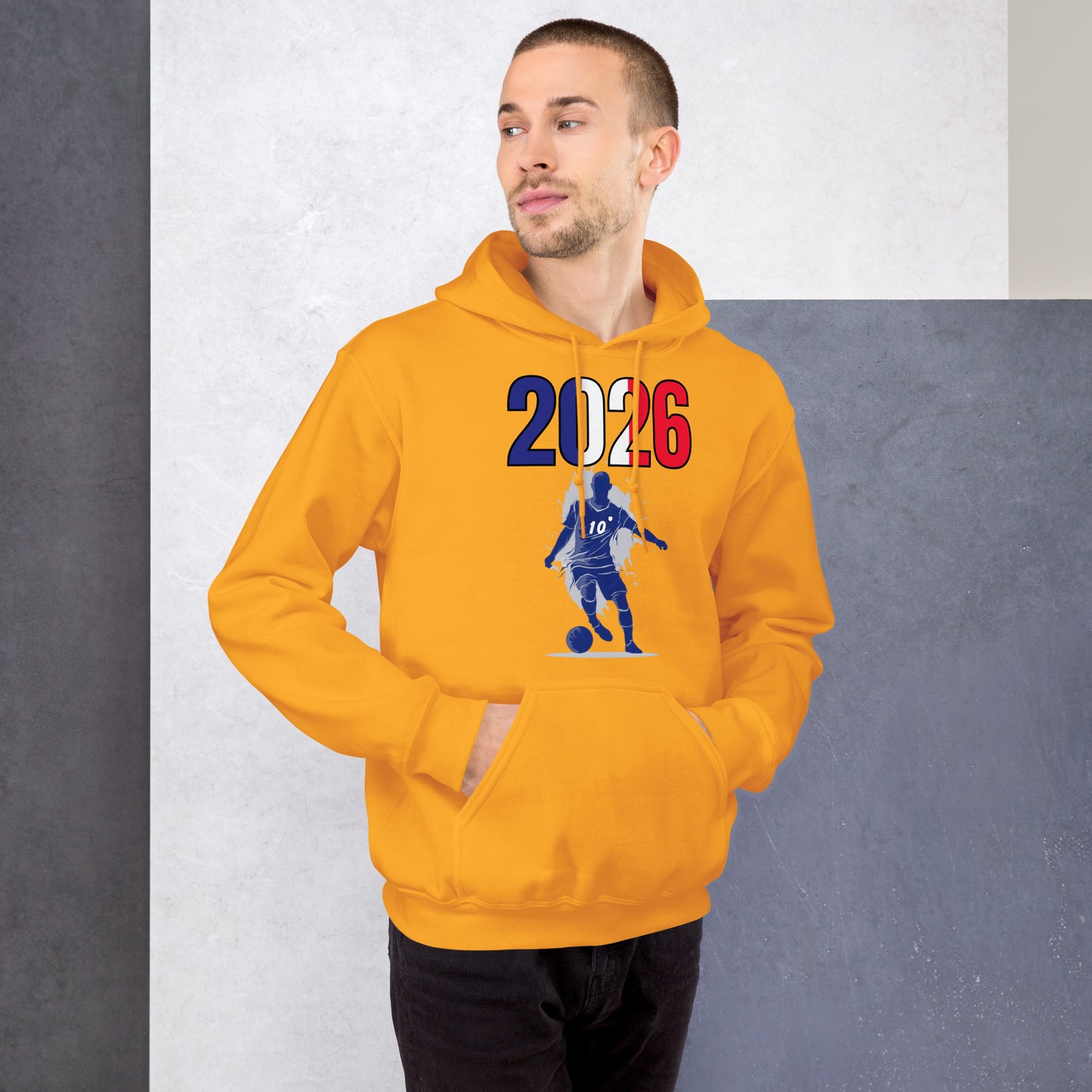 France World Cup 2026 Fitted Hoodie | Slick Move_BL