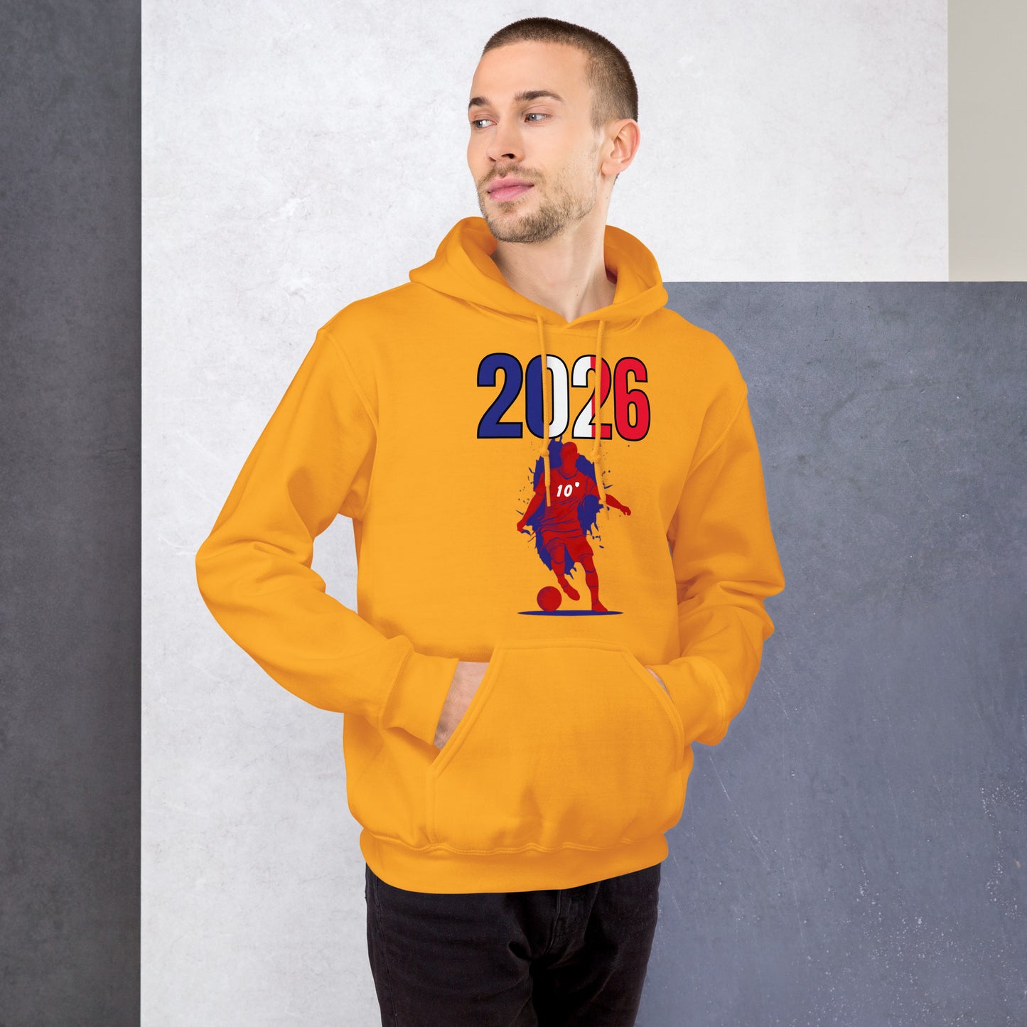 France World Cup 2026 Fitted Hoodie | Slick Move_RD