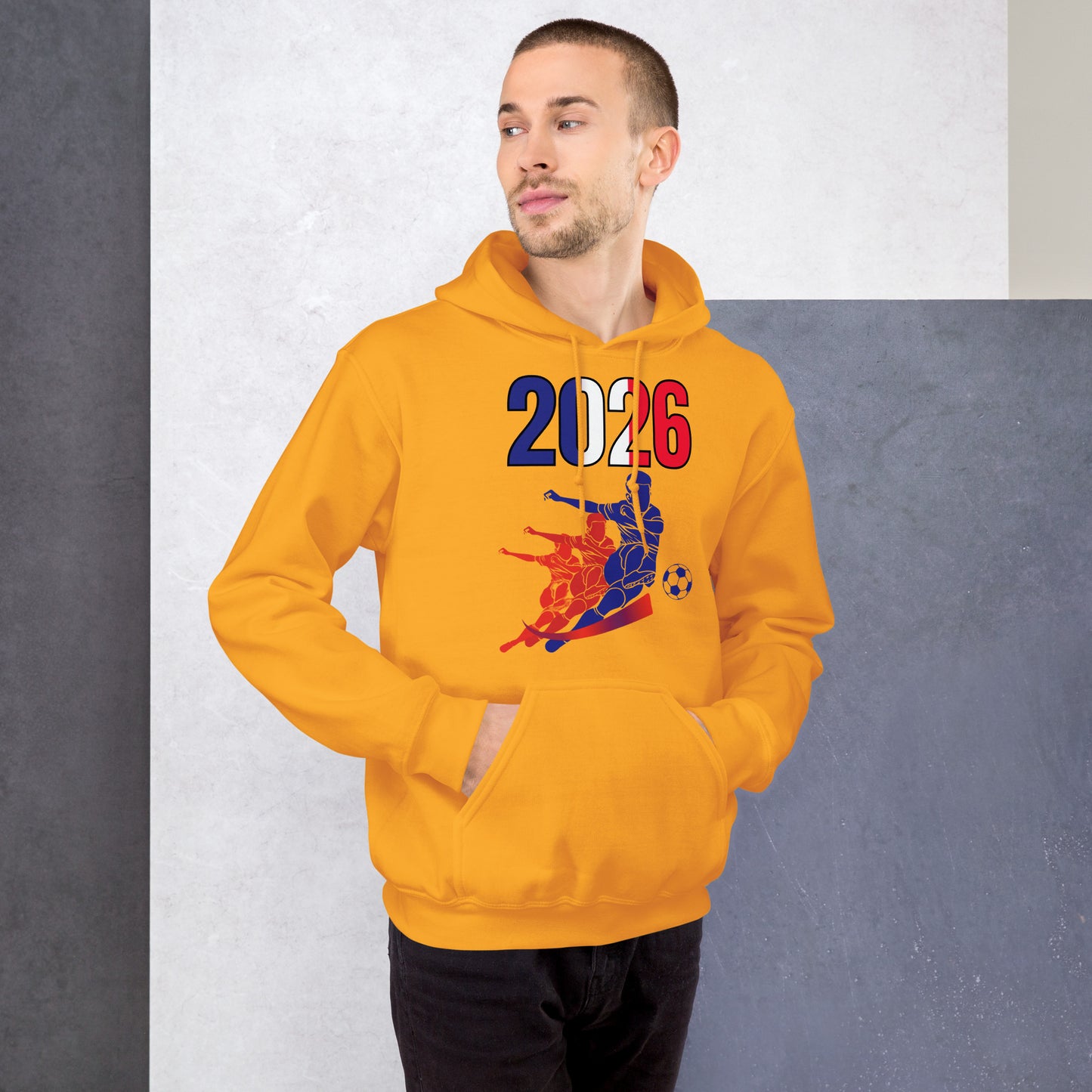 France World Cup 2026 Fitted Hoodie | Rising_Jist