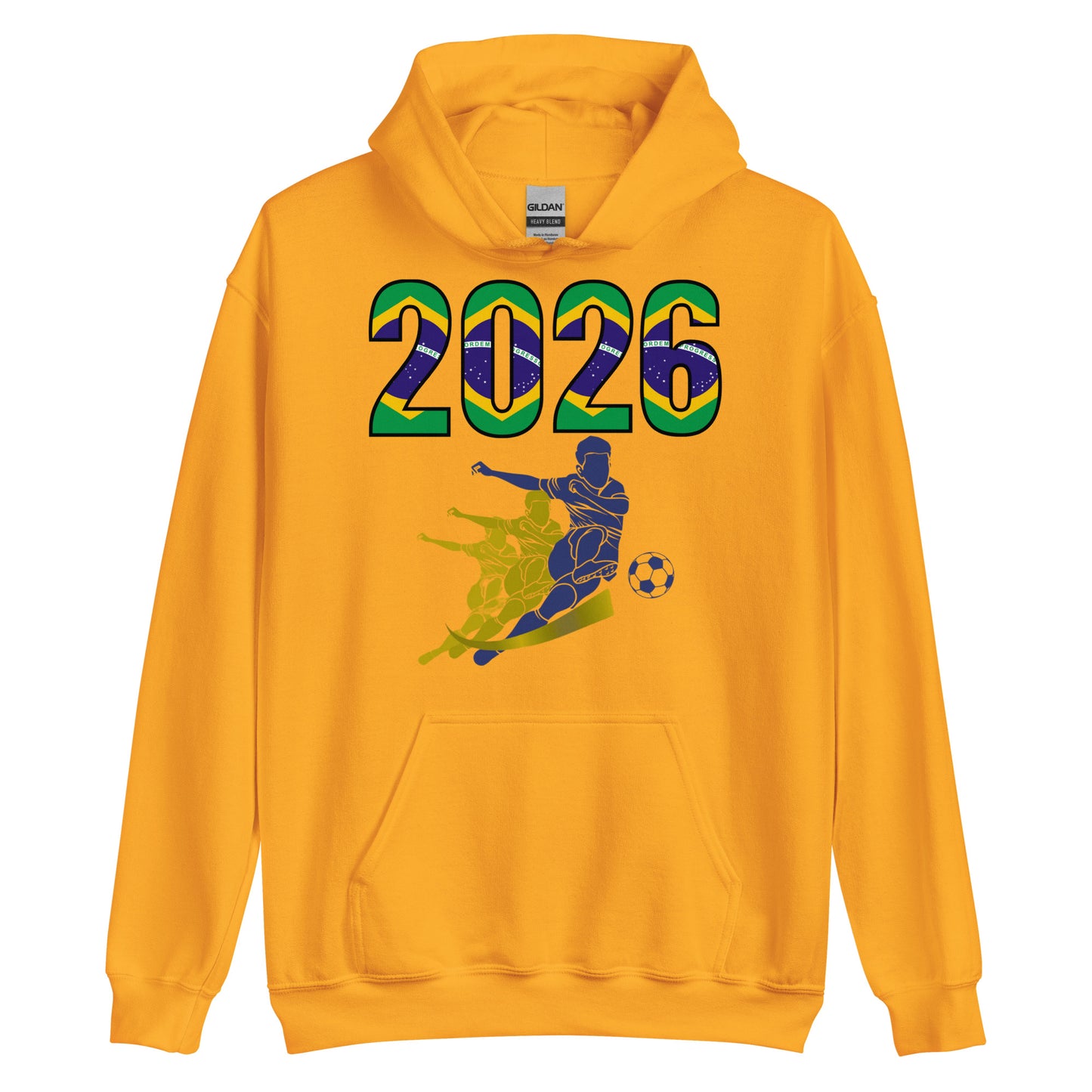 Brazil World Cup 2026 Fitted Hoodie | Rising_Jist_BL