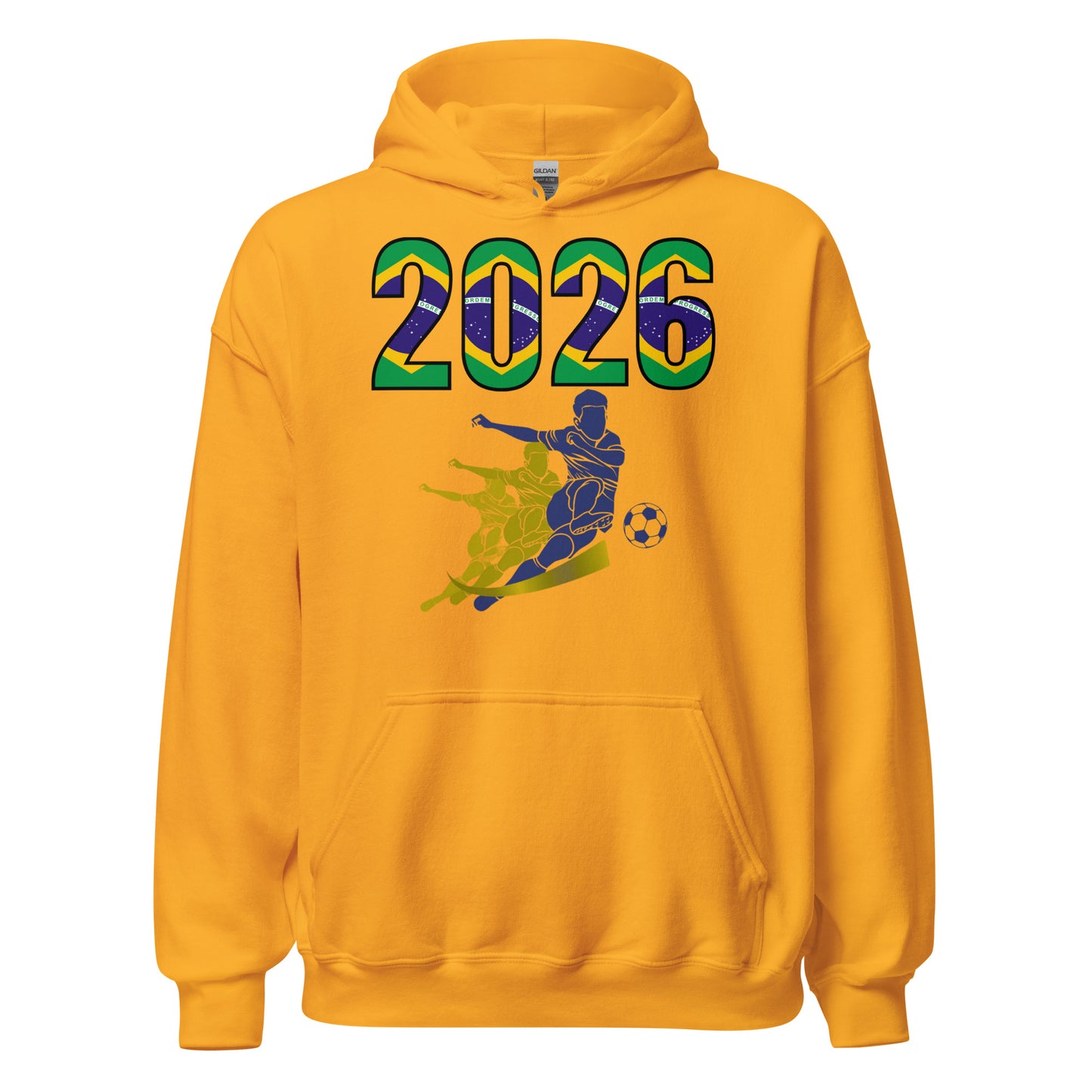 Brazil World Cup 2026 Fitted Hoodie | Rising_Jist_BL