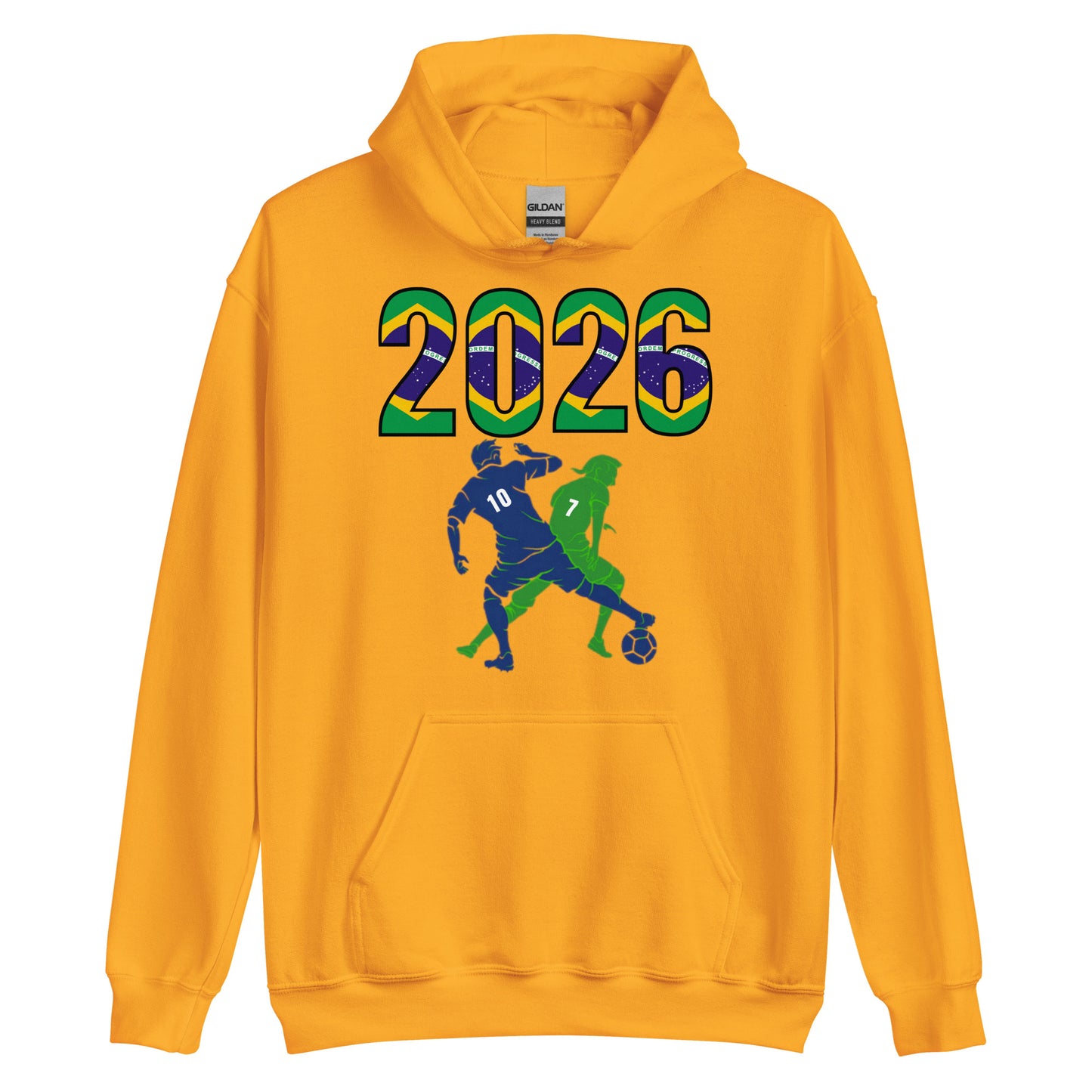 Brazil World Cup 2026 Fitted Hoodie | Smart_Tackle
