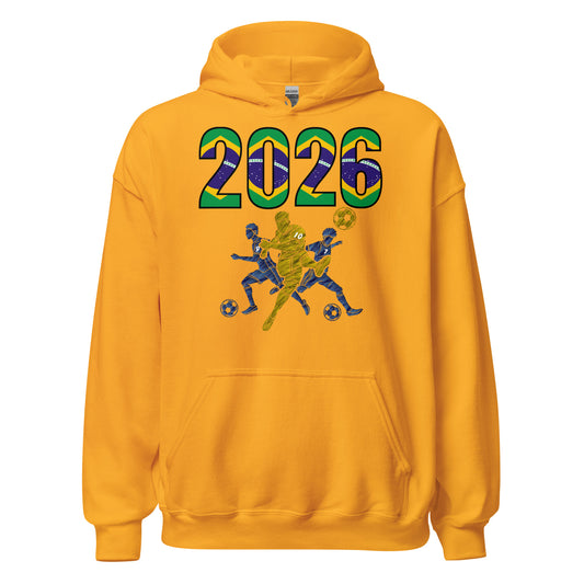 Brazil World Cup 2026 Fitted Hoodie | Sprints_Trio_YL