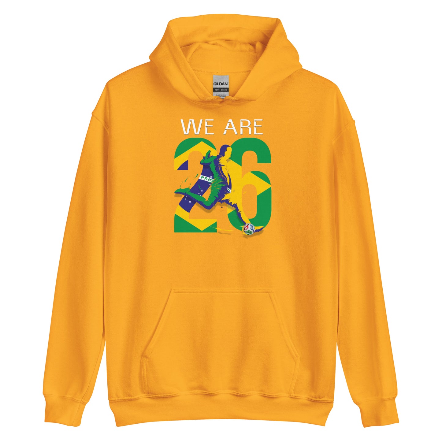 Brazil World Cup 2026 Fitted Hoodie | We_Are_26