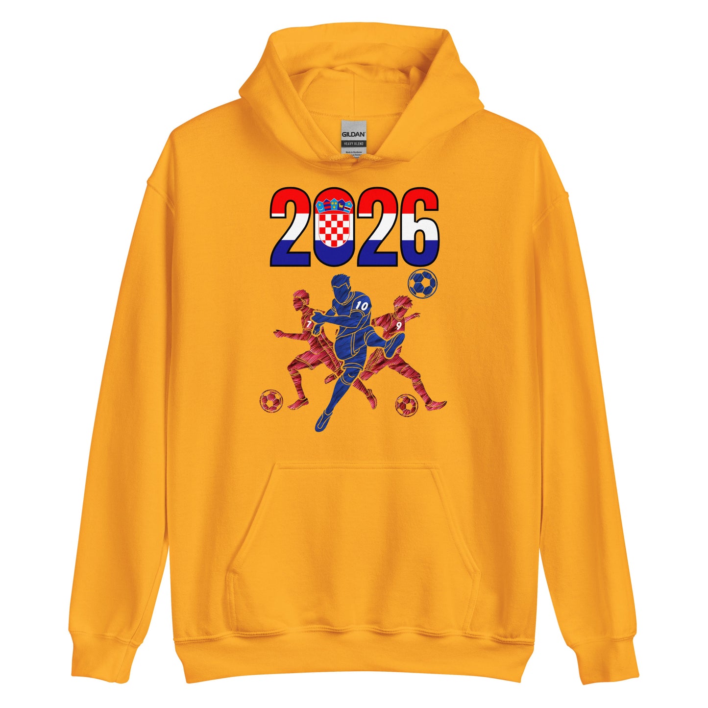 Croatia World Cup 2026 Fitted Hoodie | Sprints_Trio