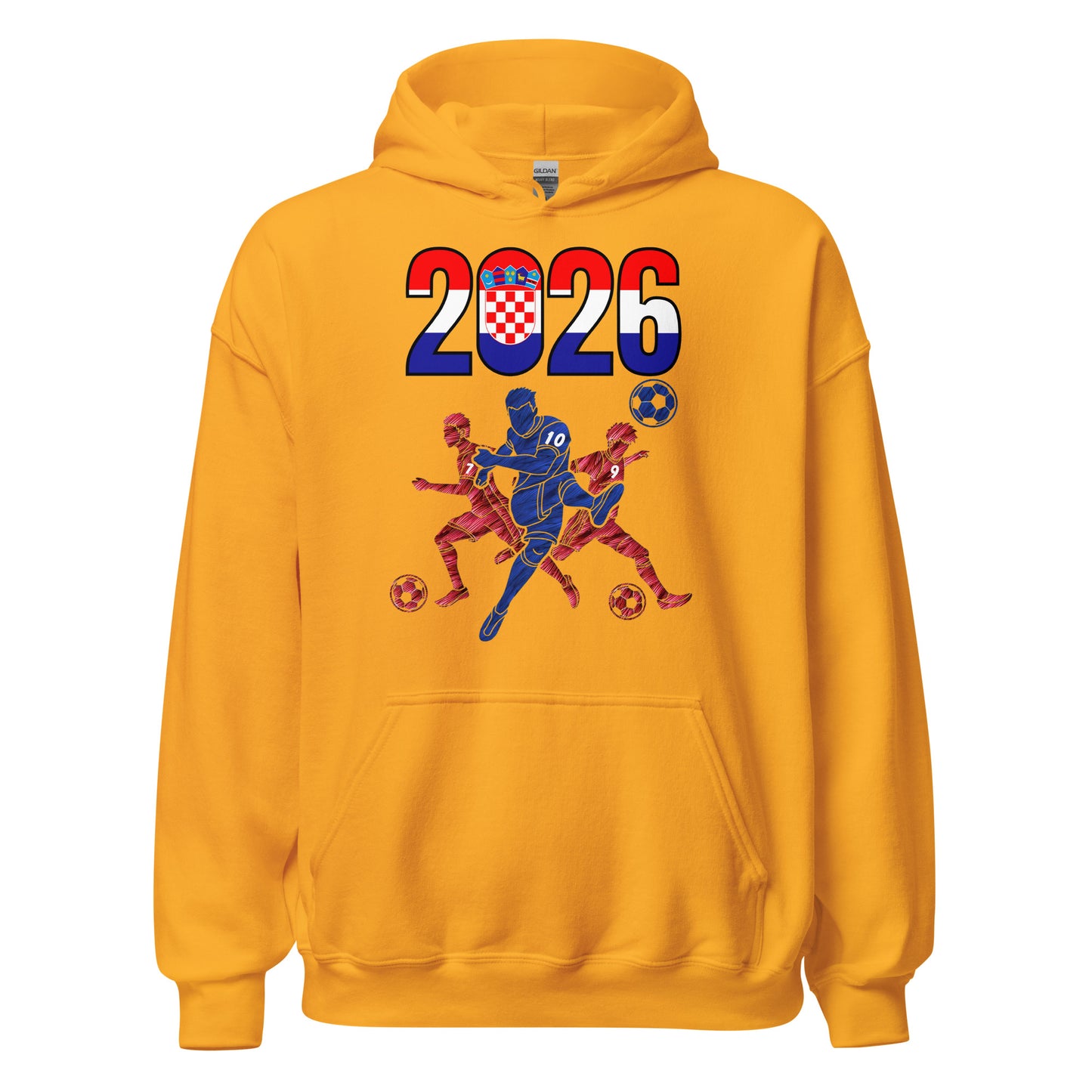 Croatia World Cup 2026 Fitted Hoodie | Sprints_Trio
