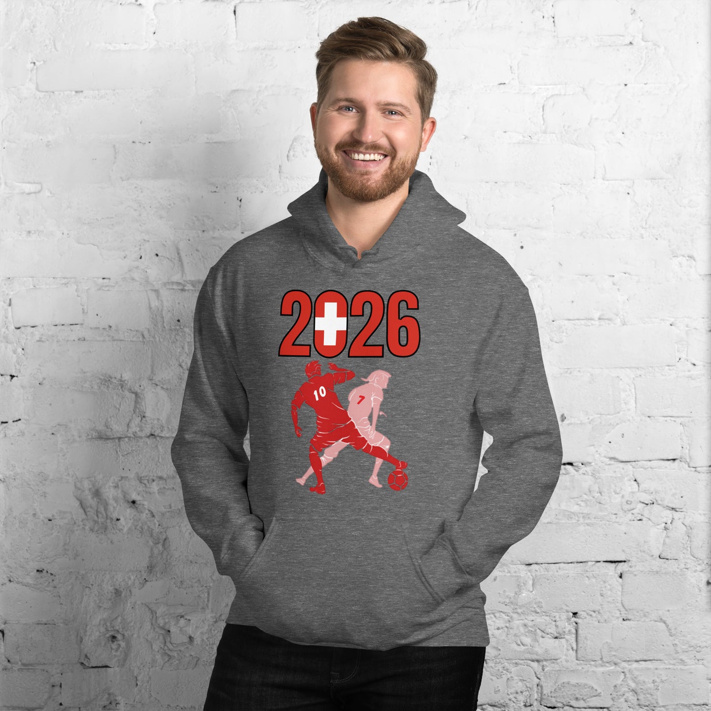 Switzerland World Cup 2026 Fitted Hoodie | Smart_Tackle