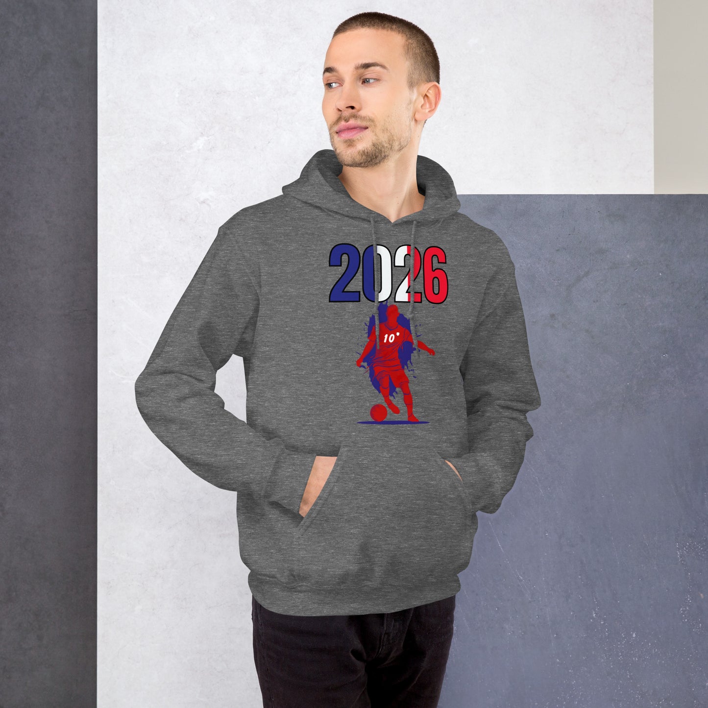 France World Cup 2026 Fitted Hoodie | Slick Move_RD
