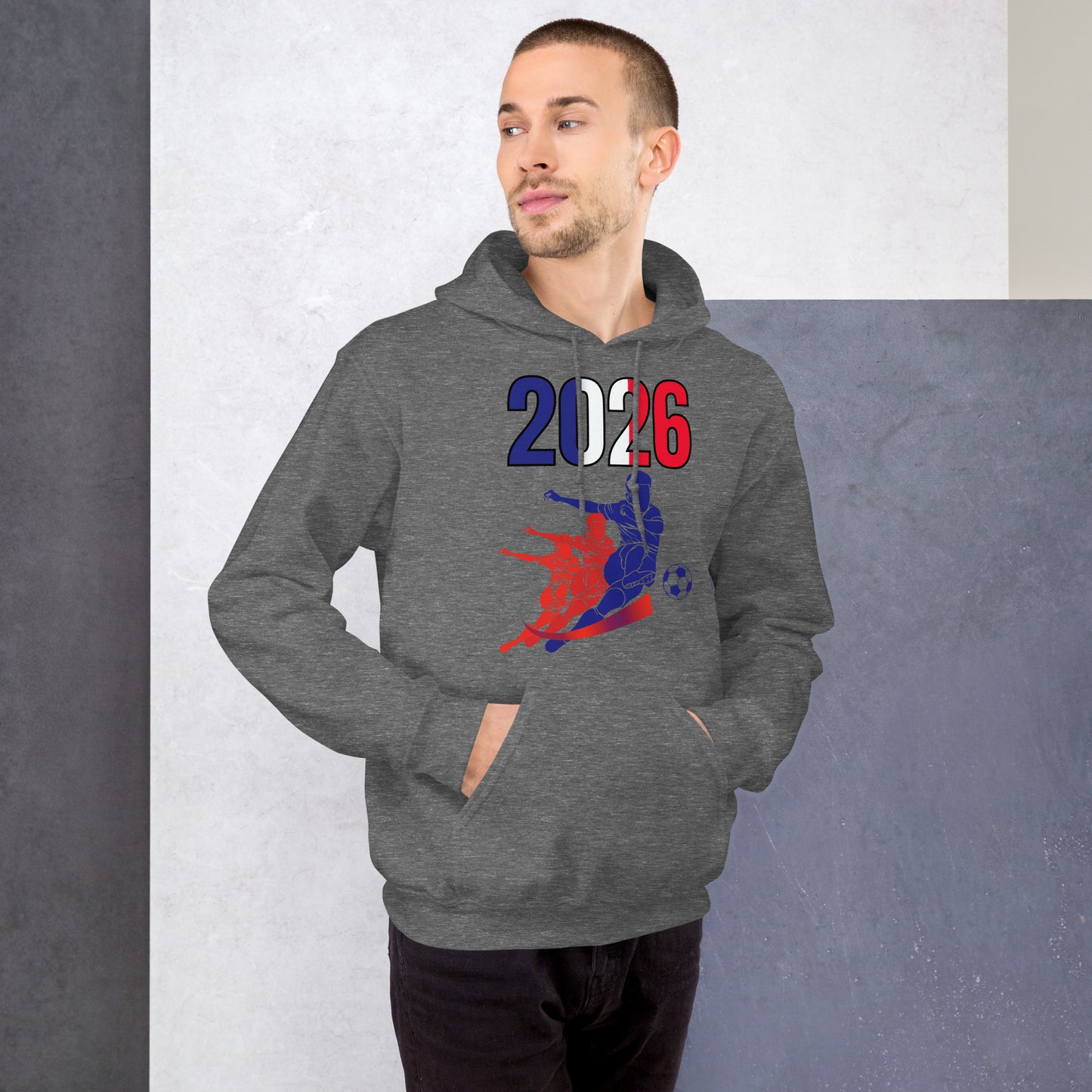 France World Cup 2026 Fitted Hoodie | Rising_Jist