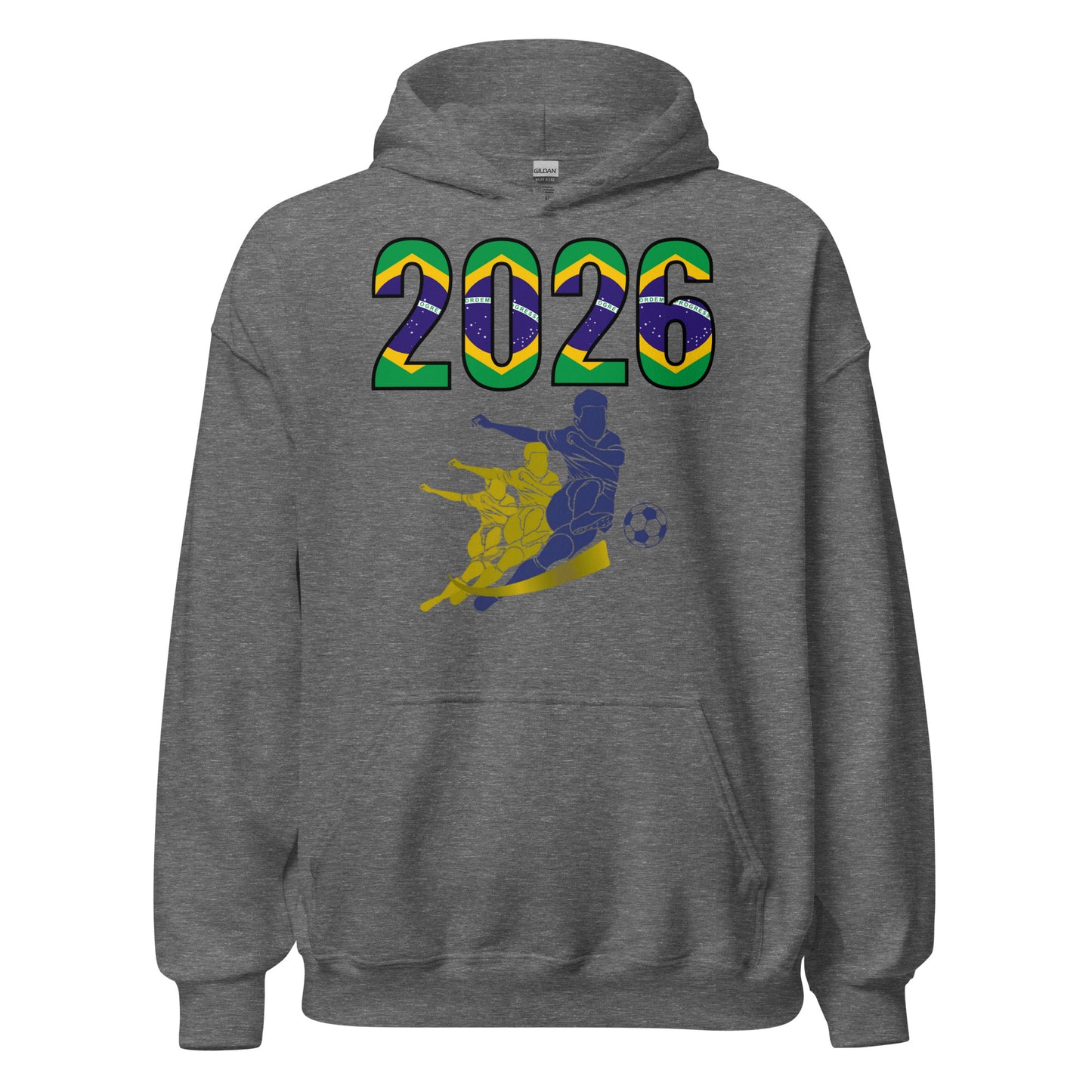 Brazil World Cup 2026 Fitted Hoodie | Rising_Jist_BL