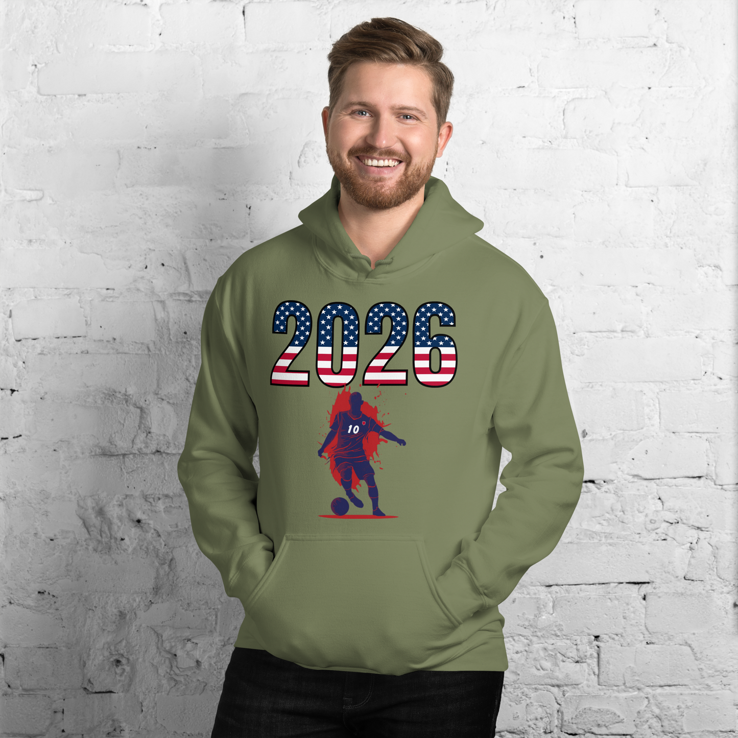 USA World Cup 2026 Fitted Hoodie | SlickMove_BL