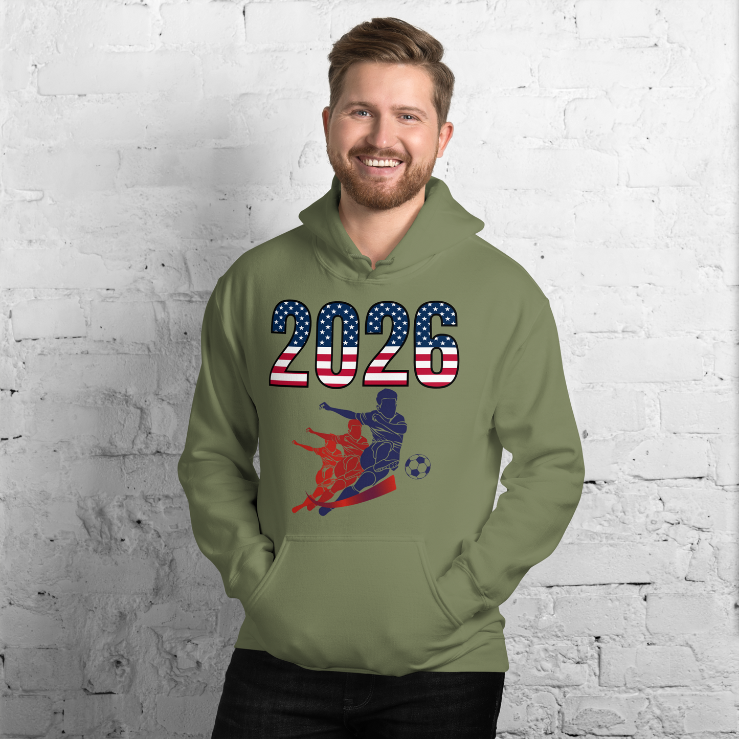USA World Cup 2026 Fitted Hoodie | Rising Jist