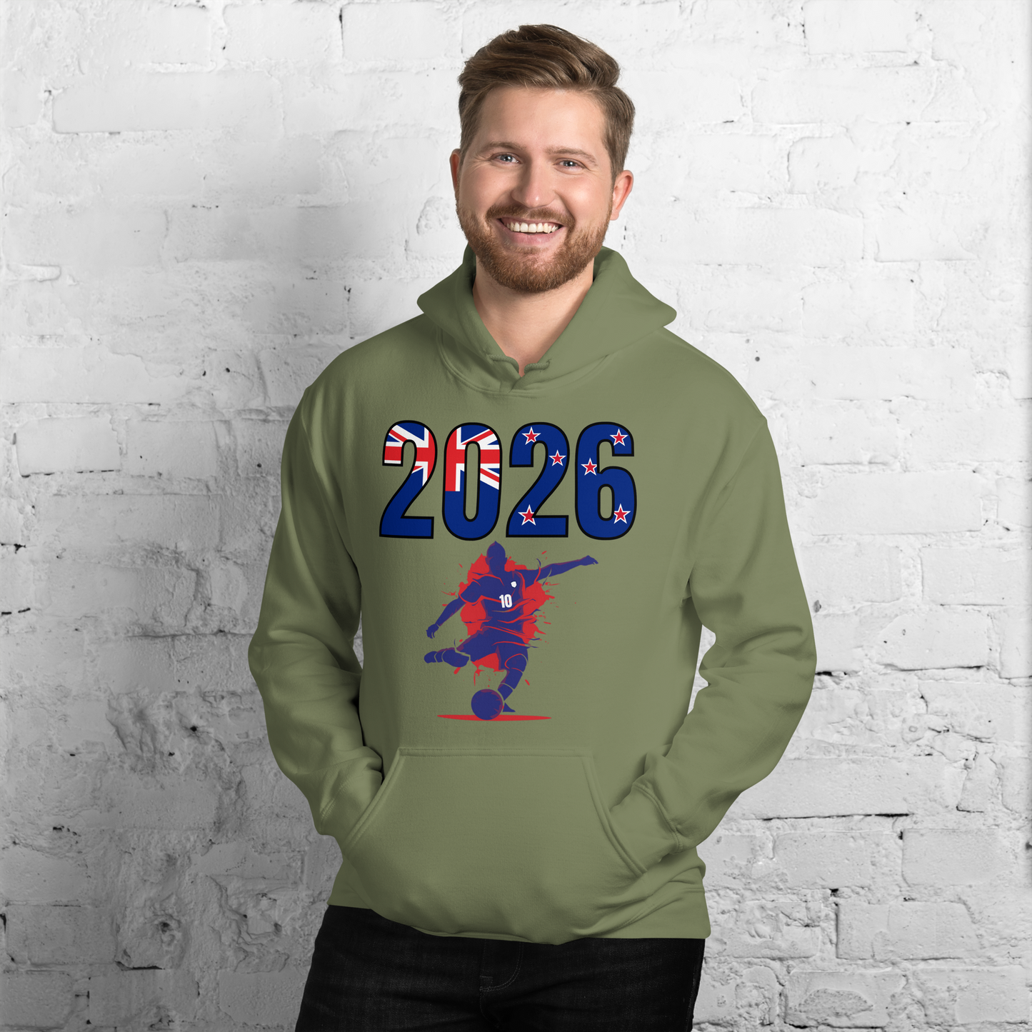 New Zealand World Cup 2026 Fitted Hoodie | Let's_Play