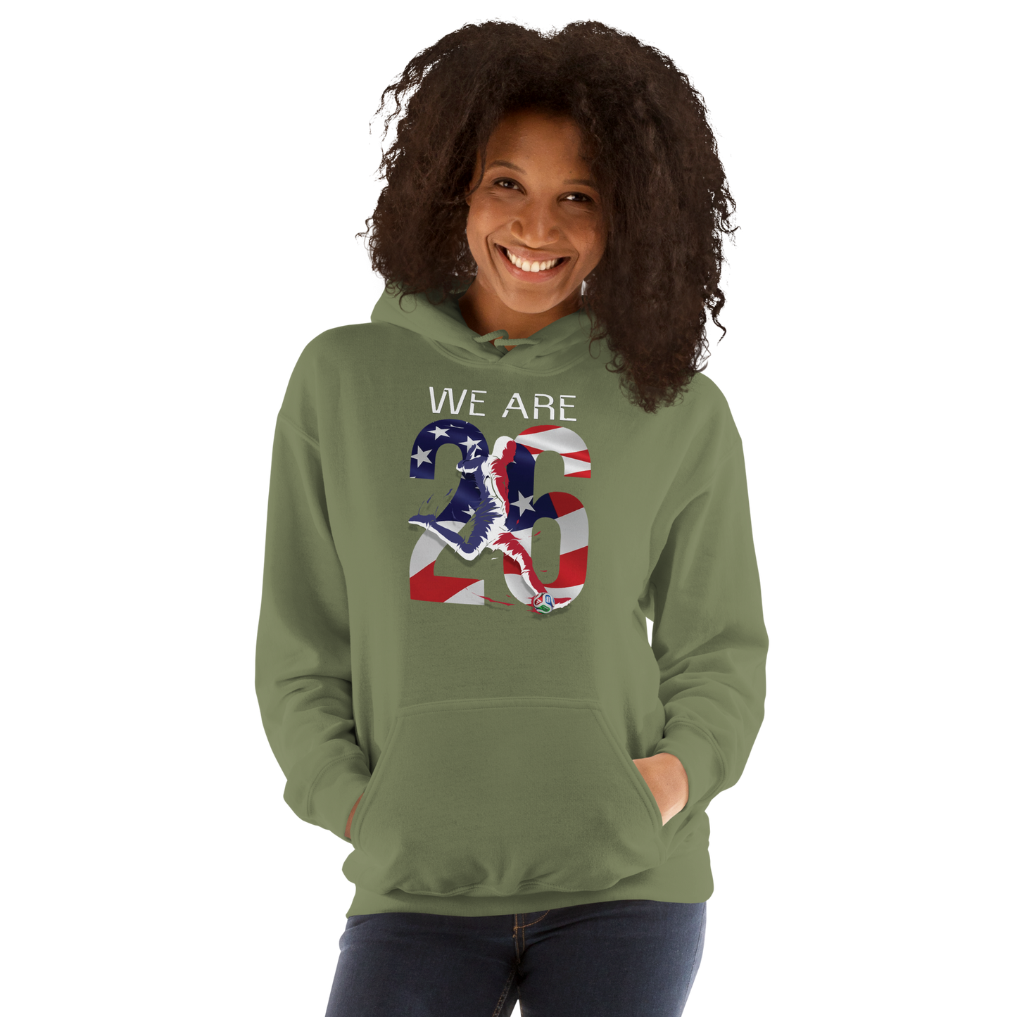 USA World Cup 2026 Fitted Hoodie | We_Are_26