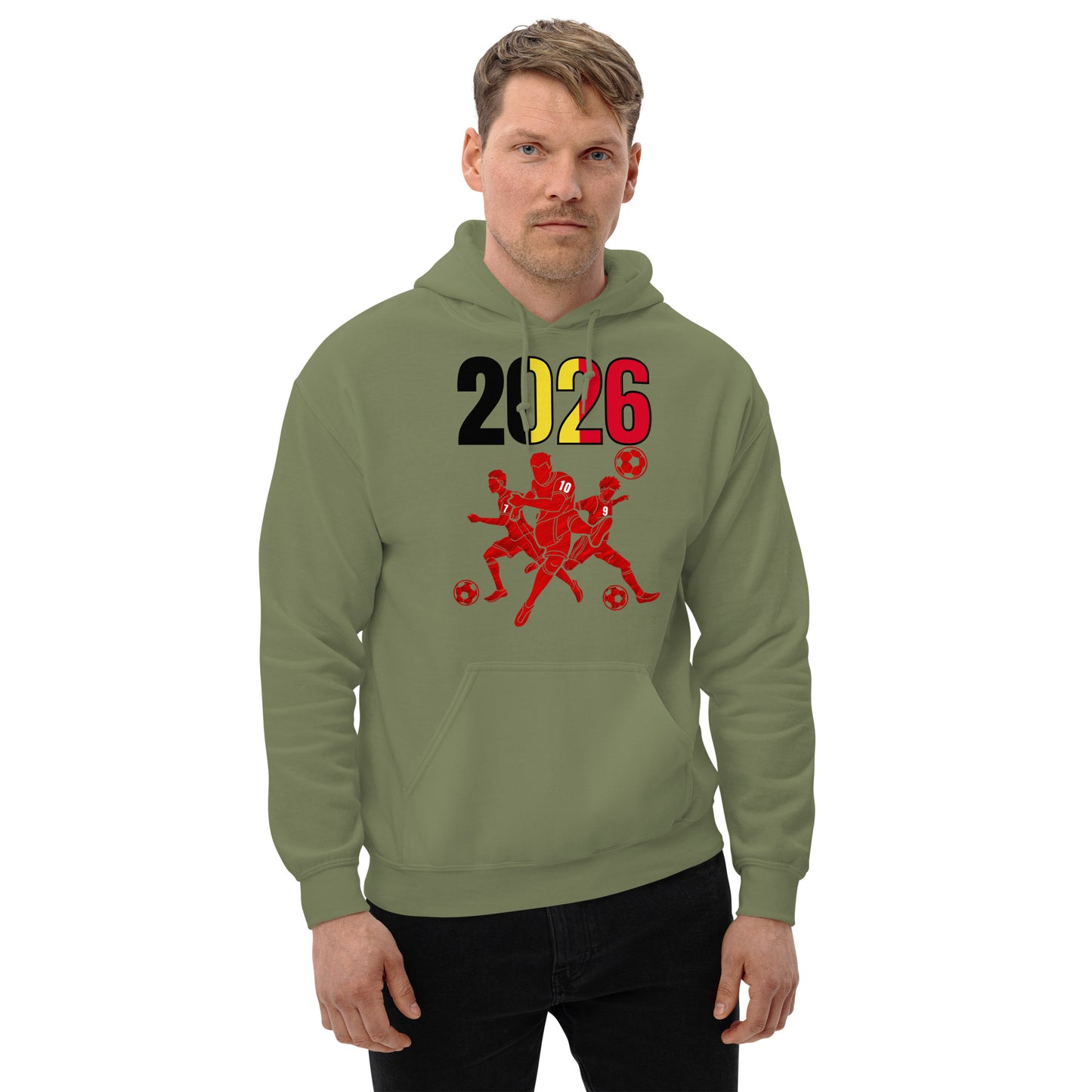 Belgium World Cup 2026 Fitted Hoodie | Sprints_Trio