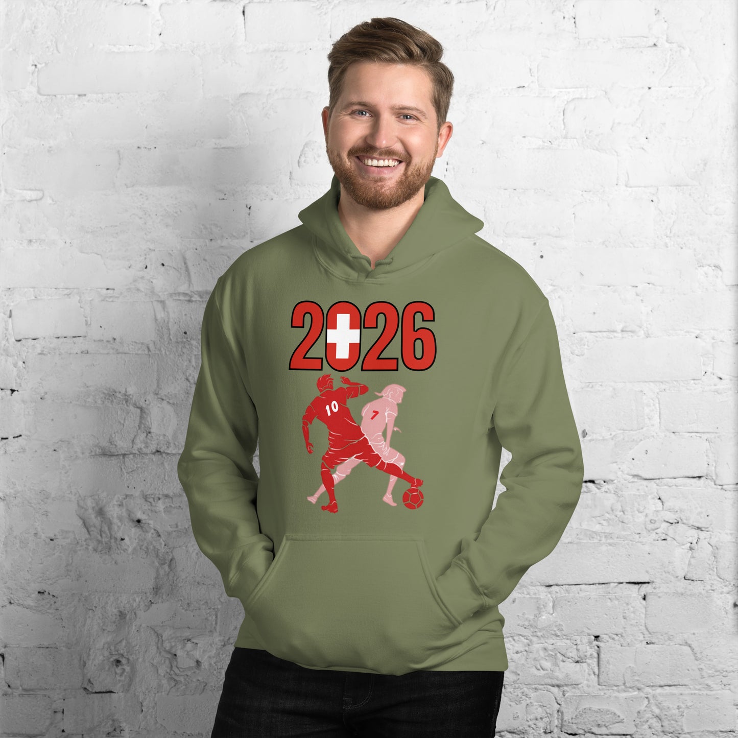 Switzerland World Cup 2026 Fitted Hoodie | Smart_Tackle