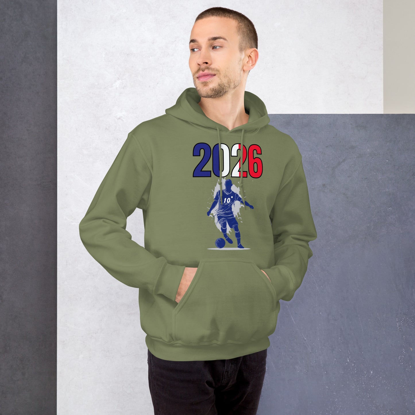France World Cup 2026 Fitted Hoodie | Slick Move_BL