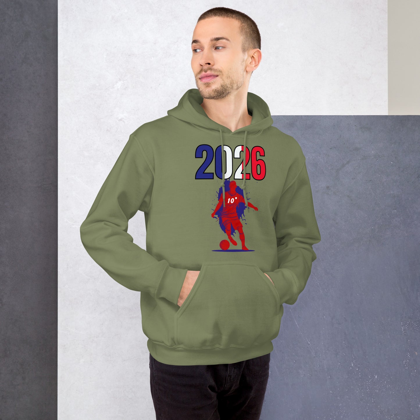 France World Cup 2026 Fitted Hoodie | Slick Move_RD