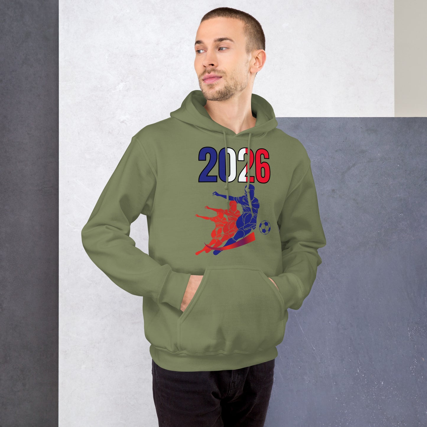 France World Cup 2026 Fitted Hoodie | Rising_Jist