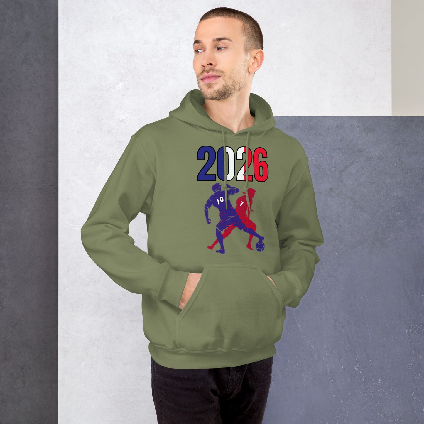 France World Cup 2026 Fitted Hoodie | Smart_Tackle