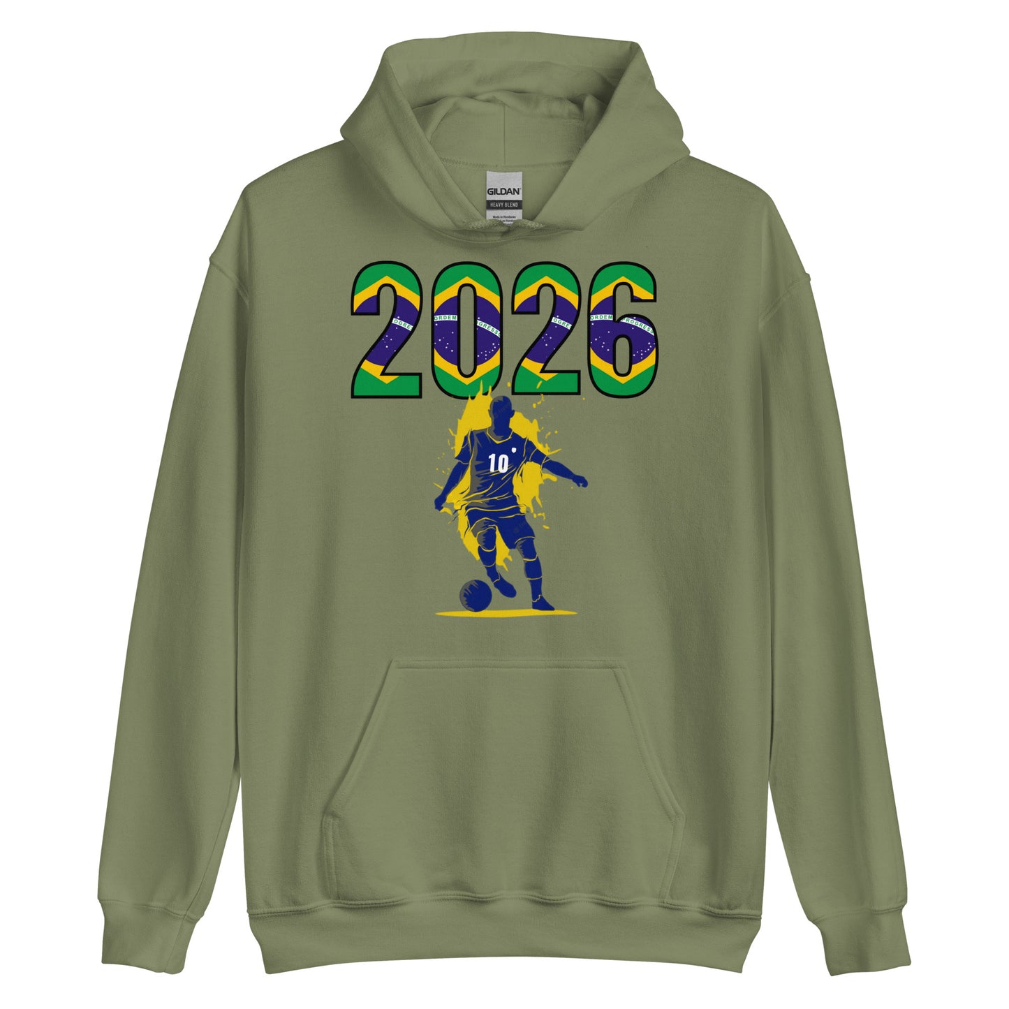 Brazil World Cup 2026 Fitted Hoodie | Slick_Move_BL