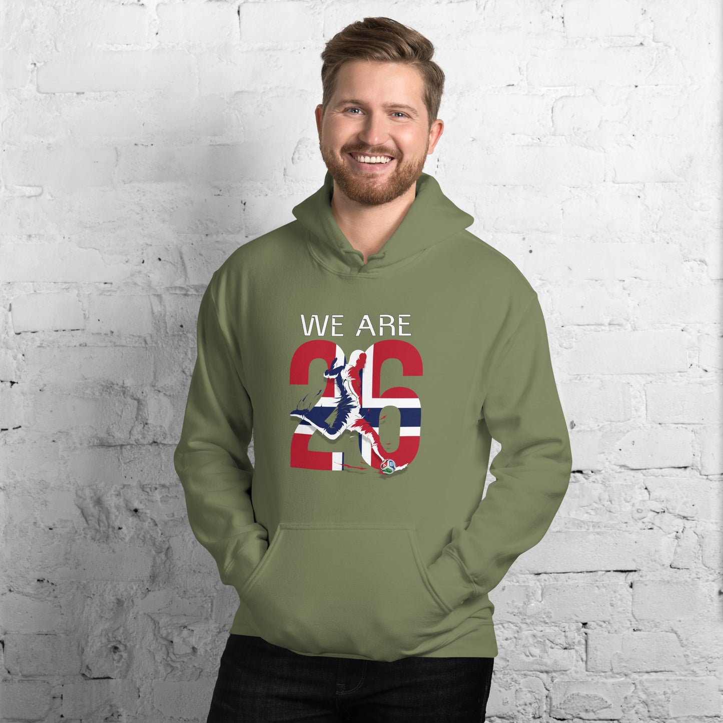 Norway World Cup 2026 Fitted Hoodie | We_Are_26