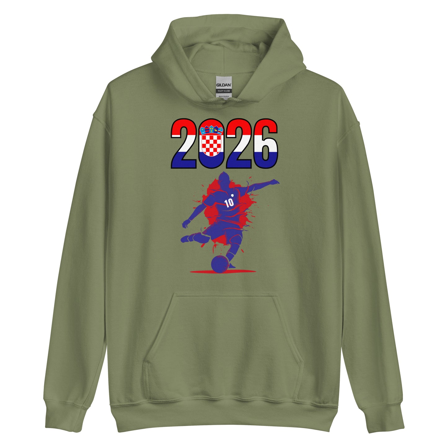 Croatia World Cup 2026 Fitted Hoodie | Let's Play