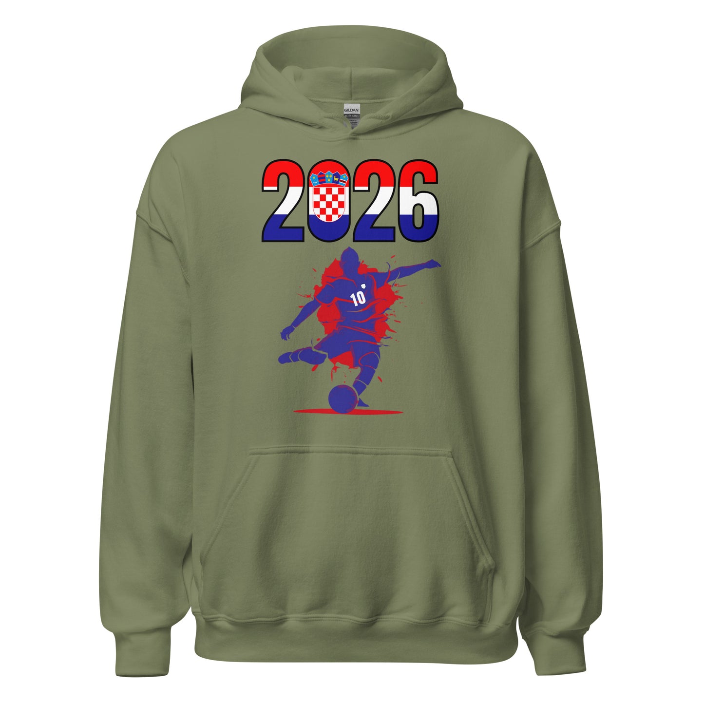 Croatia World Cup 2026 Fitted Hoodie | Let's Play