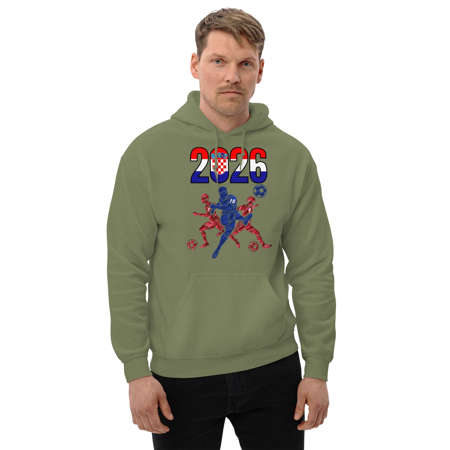 Croatia World Cup 2026 Fitted Hoodie | Sprints_Trio