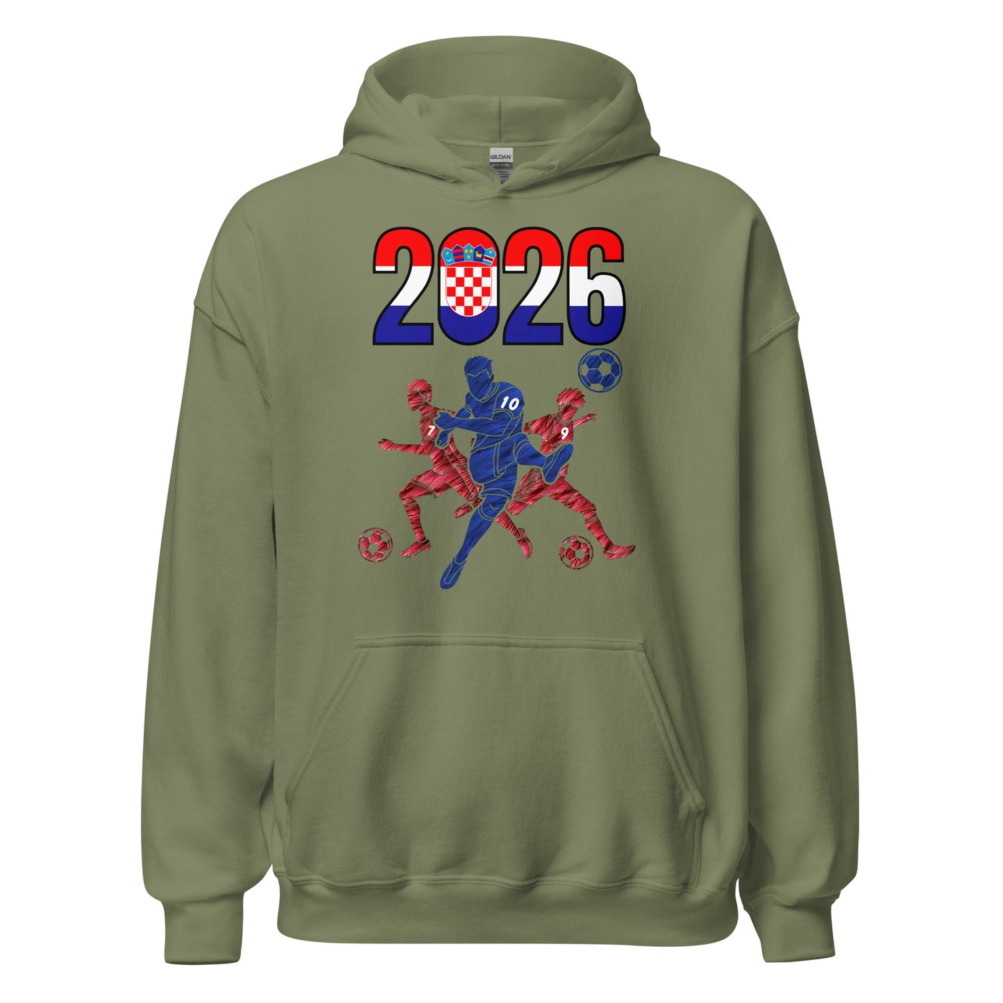 Croatia World Cup 2026 Fitted Hoodie | Sprints_Trio