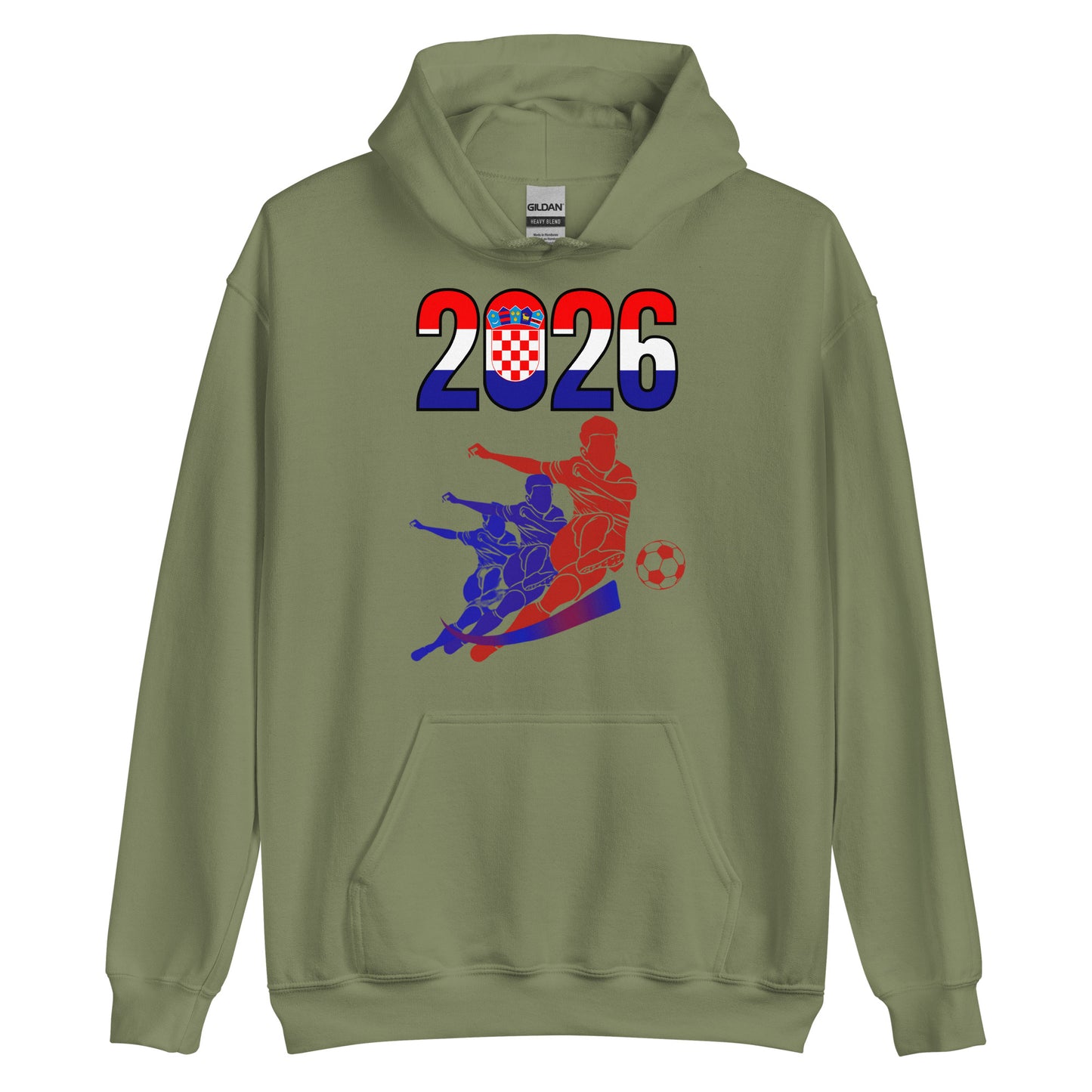 Croatia World Cup 2026 Fitted Hoodie | Rising_Jist